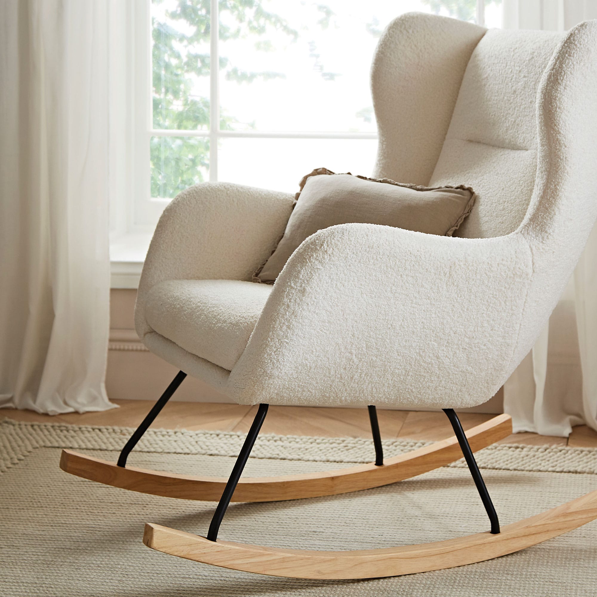 CuddleCo Marley Nursing Chair & Stool in Teddy Off White Nursing Chairs FRN/CUD/153476 5060971153476