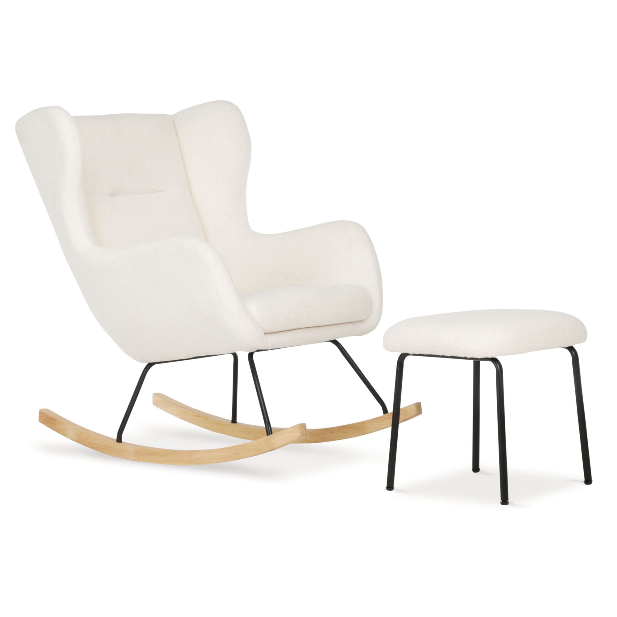 CuddleCo Marley Nursing Chair & Stool in Teddy Off White Nursing Chairs FRN/CUD/153476 5060971153476