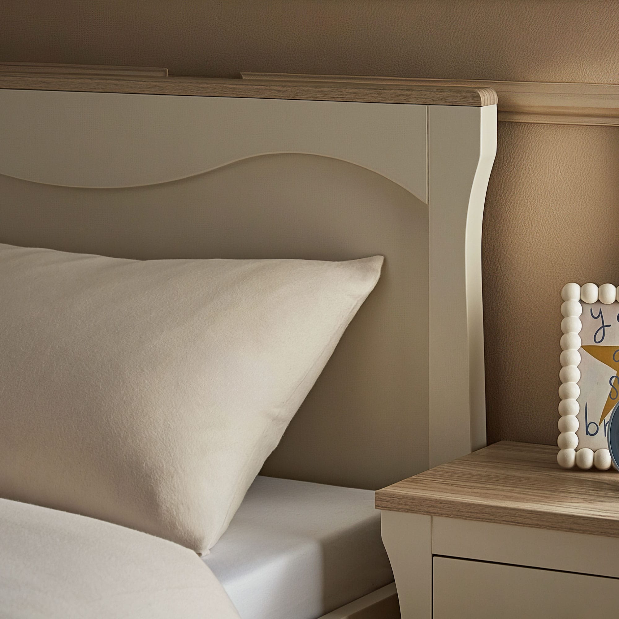 CuddleCo Clara Single Bed in Cashmere/Ash Single Beds FRN/CUD/156132 5060971156132