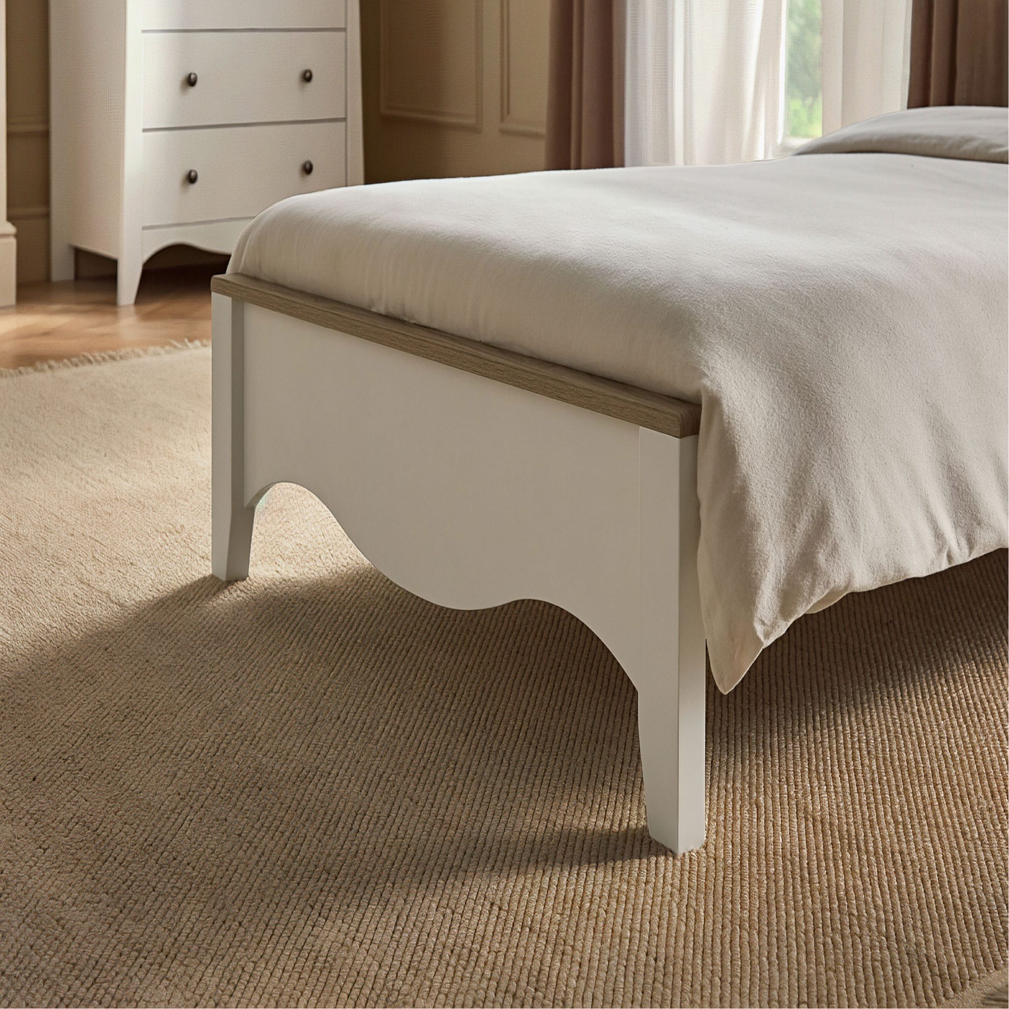 CuddleCo Clara Single Bed in White/Ash Single Beds FRN/CUD/156163 5060971156163