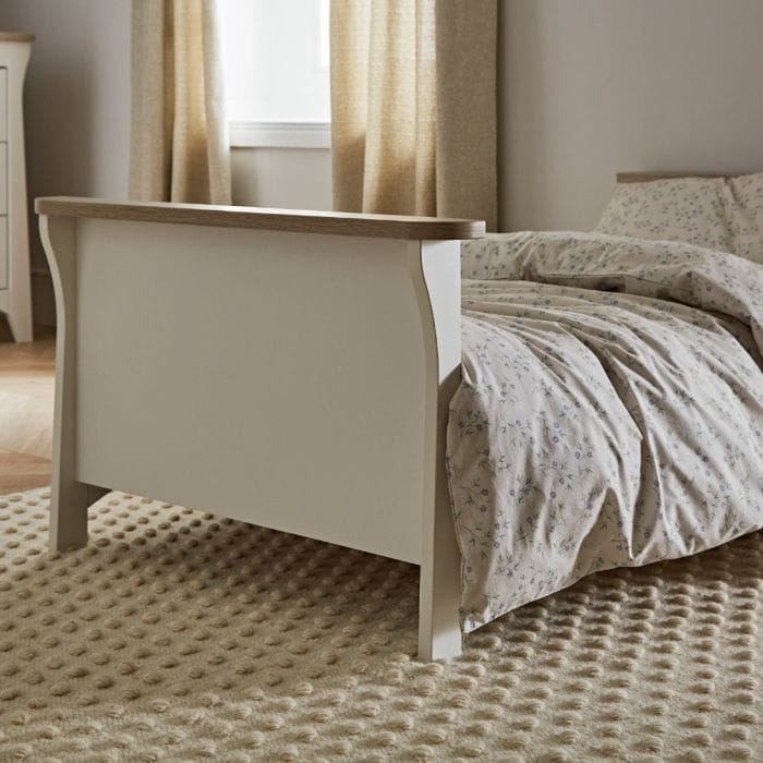 CuddleCo Clara Toddler Bed in White/Ash Toddler Beds