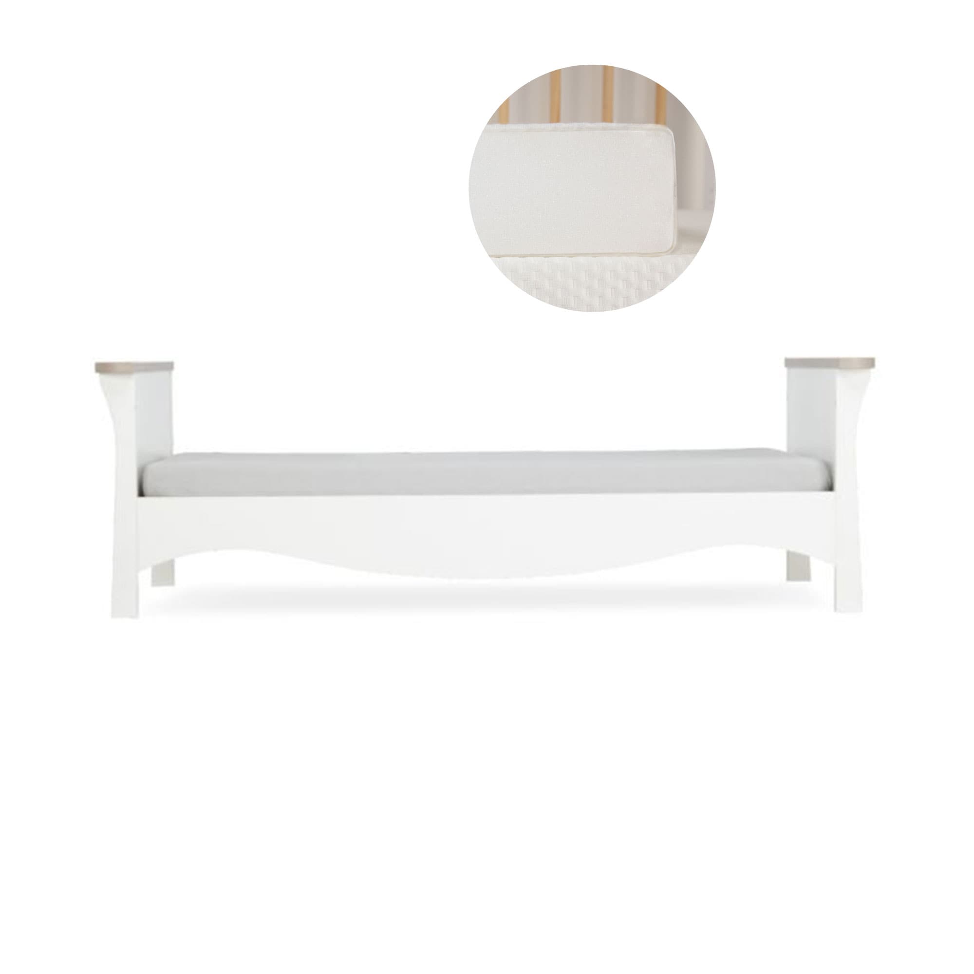 CuddleCo Clara Toddler Bed in White/Ash Toddler Beds FRN/CUD/155210/FM 5060971155210