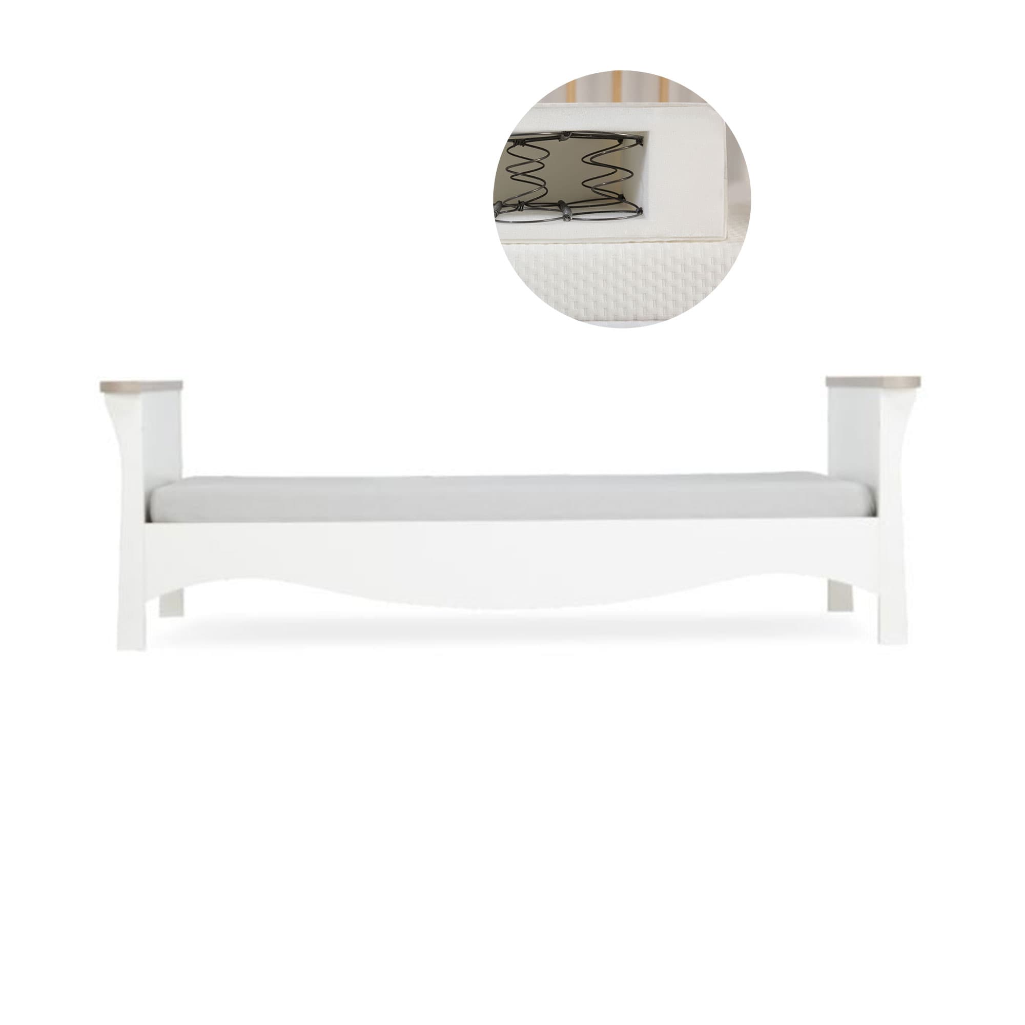 CuddleCo Clara Toddler Bed in White/Ash Toddler Beds FRN/CUD/155210/PS 5060971155210