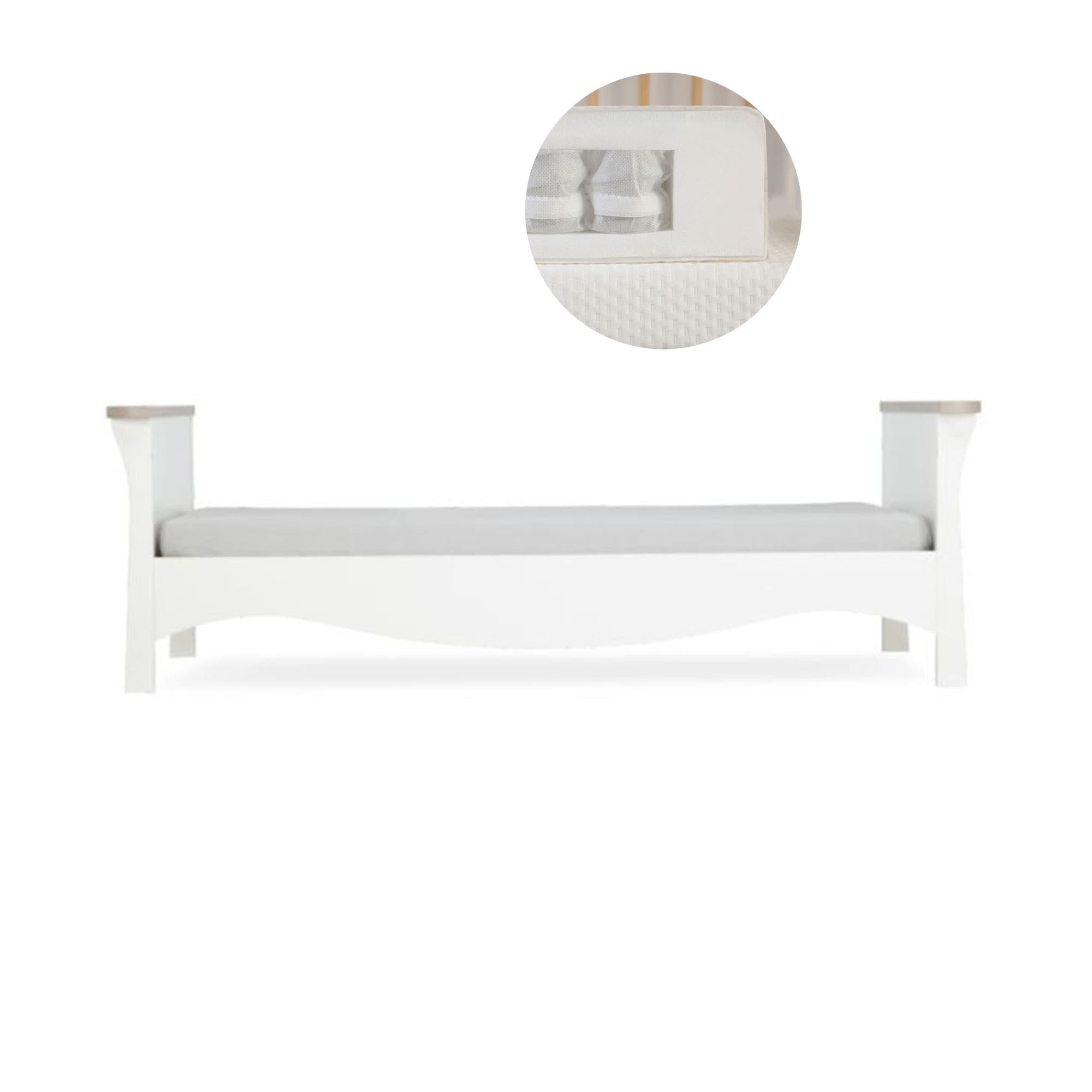 CuddleCo Clara Toddler Bed in White/Ash Toddler Beds FRN/CUD/155210/SM 5060971155210