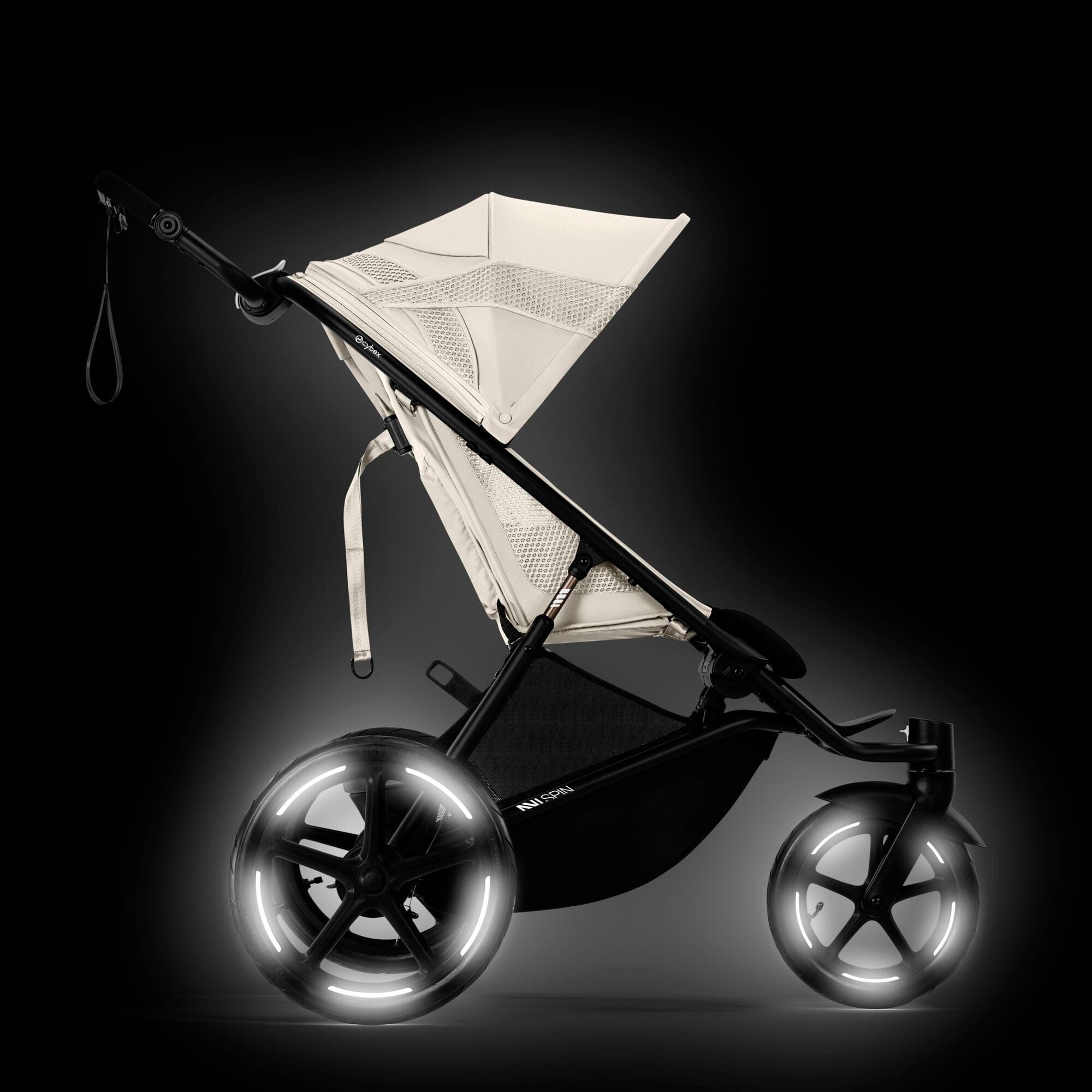 cybex 3 wheel stroller Cybex Avi Spin in Almond Beige