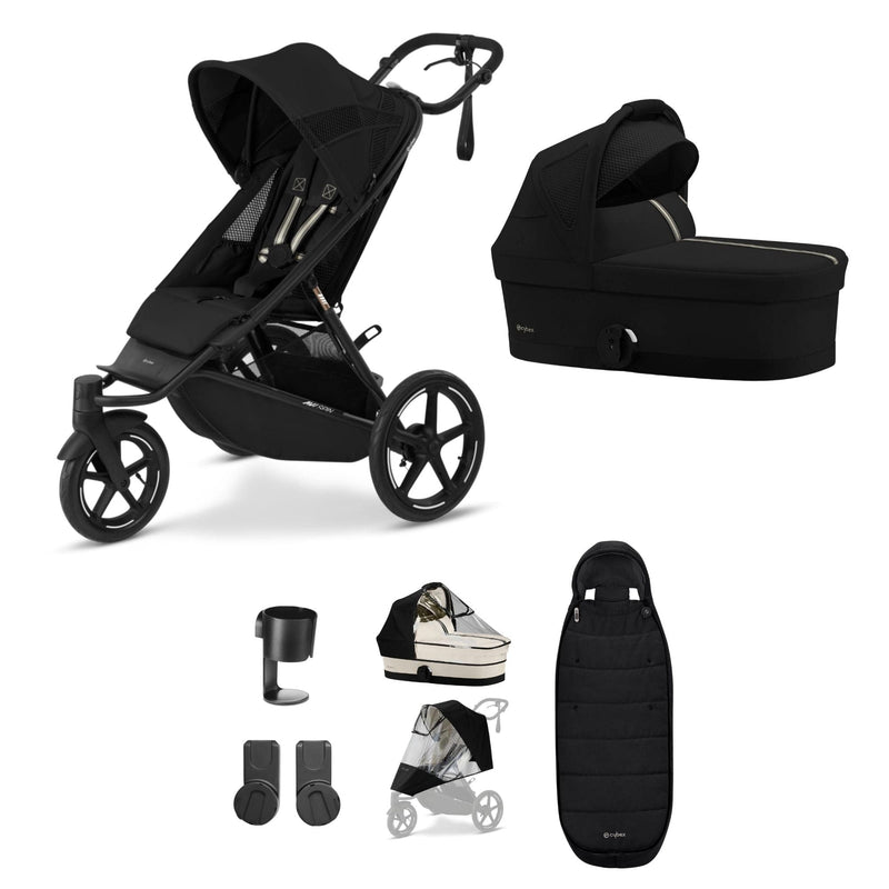 wickeltasche cybex Cybex Avi Spin Essential Bundle in Moon Black