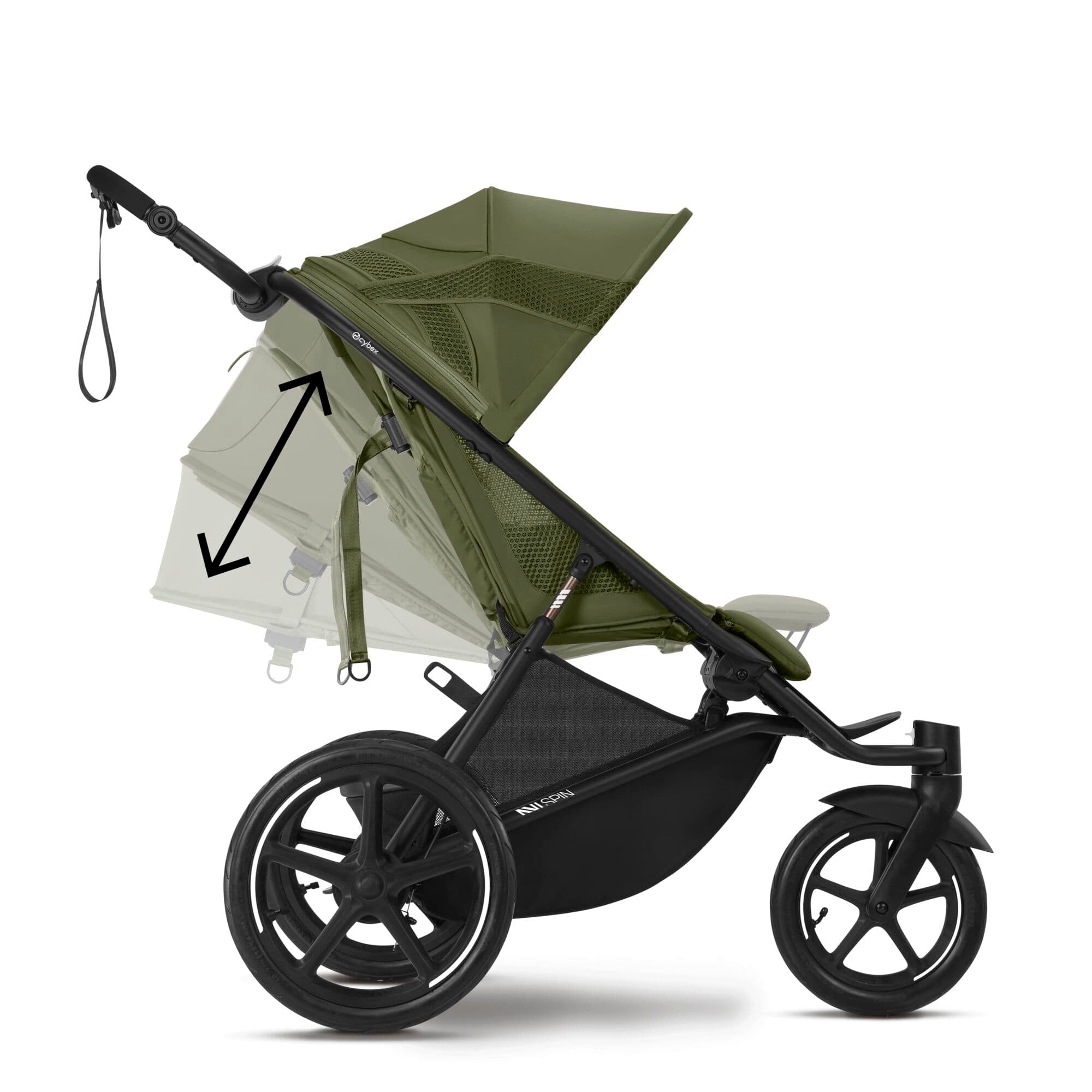 Cybex Avi Spin in Moss Green 3 Wheelers 525000441 4063846513314