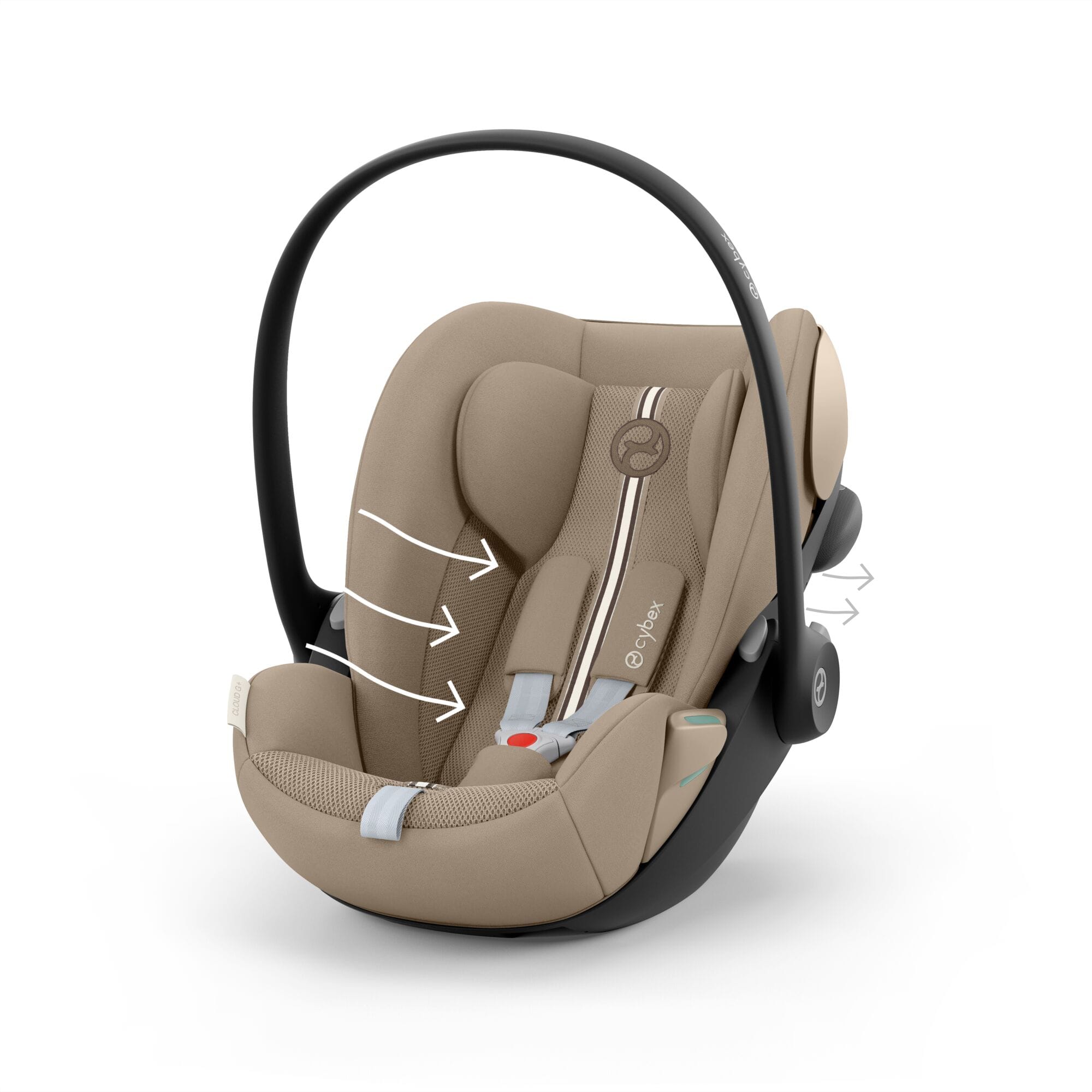 Cybex Cloud G i-Size PLUS Car Seat in Almond Beige Baby Car Seats 524001391 4063846478941