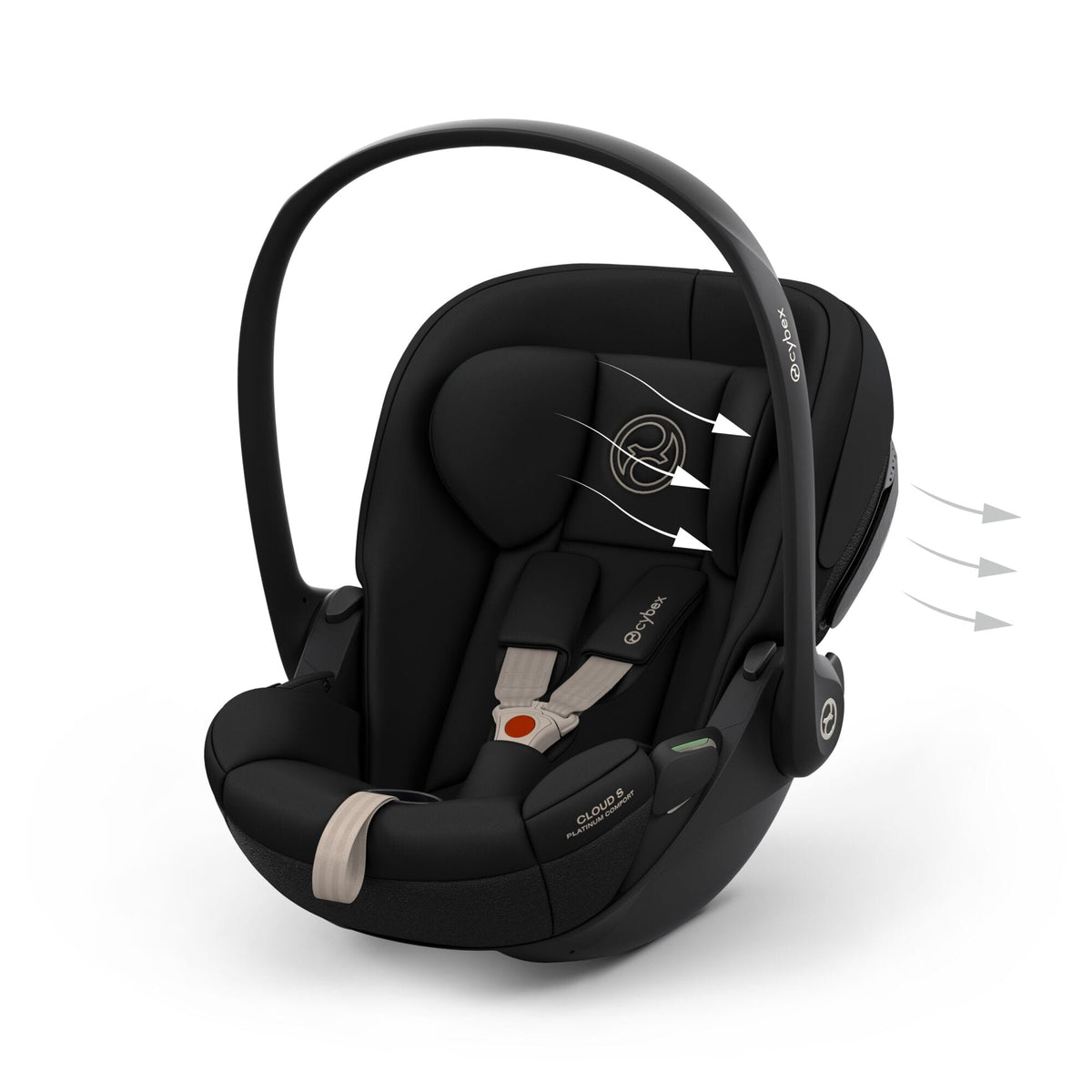 Cybex Cloud S Car Seat in Sepia Black Baby Car Seats