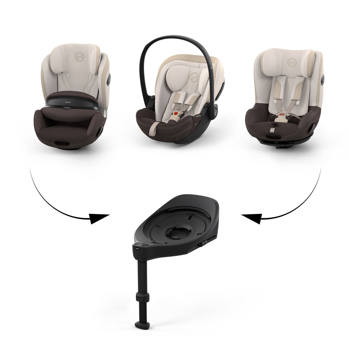 Cybex Cloud S Style Car Seat in Amber Brown Baby Car Seats