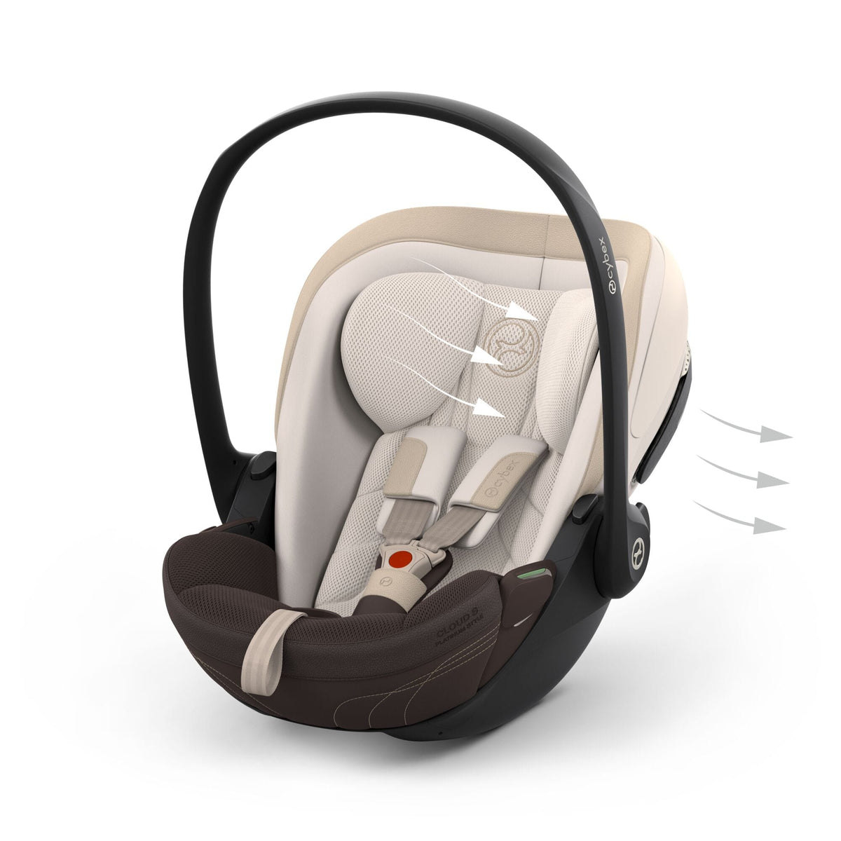 Cybex Cloud S Style Car Seat in Amber Brown Baby Car Seats