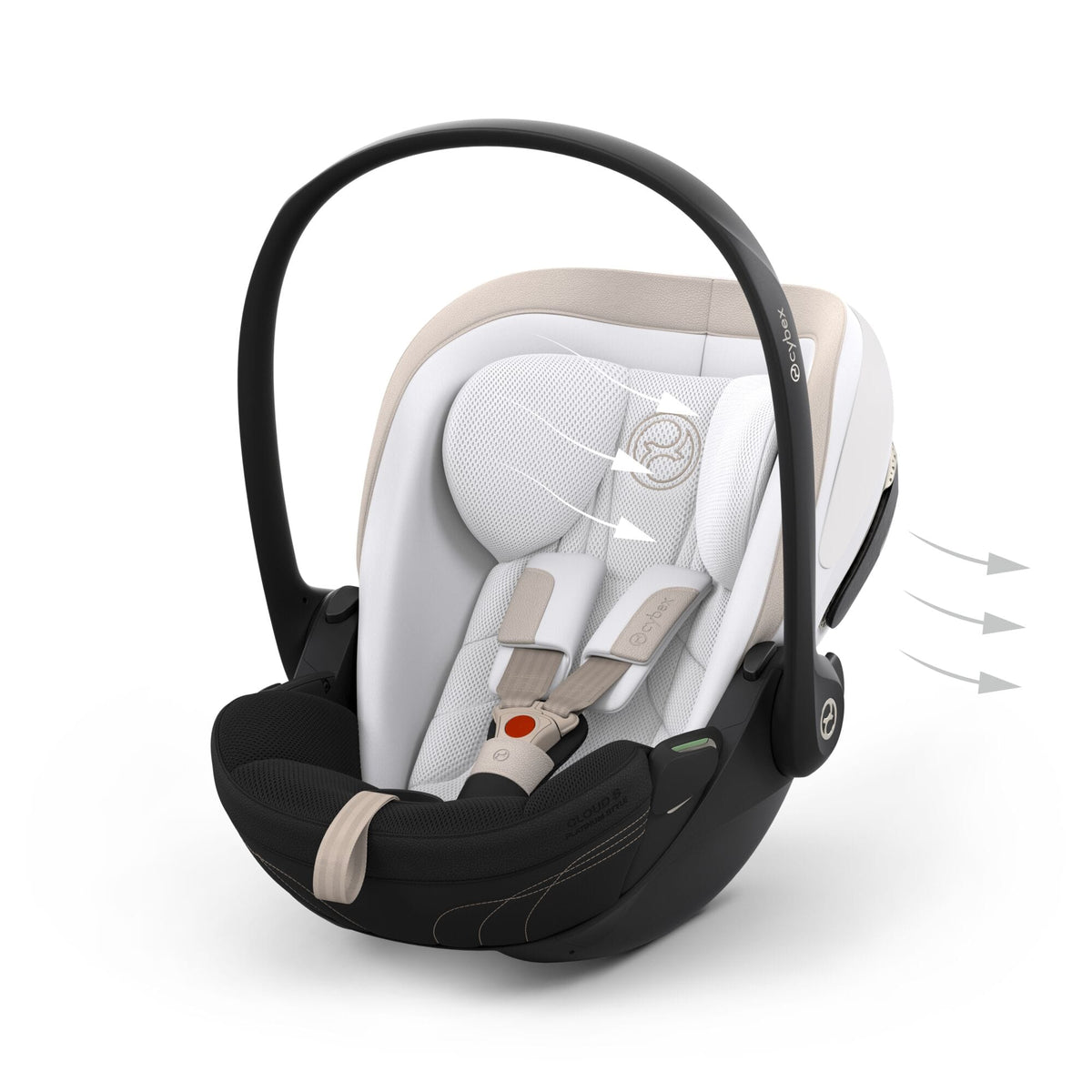 Cybex Cloud S Style Car Seat in Off White Baby Car Seats