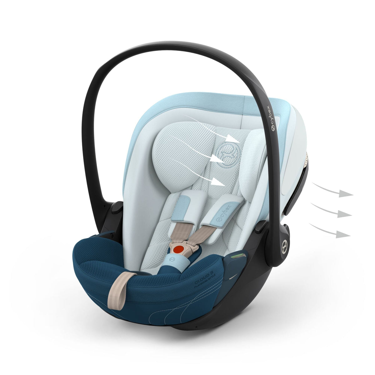 Cybex Cloud S Style Car Seat in Opal Blue Baby Car Seats