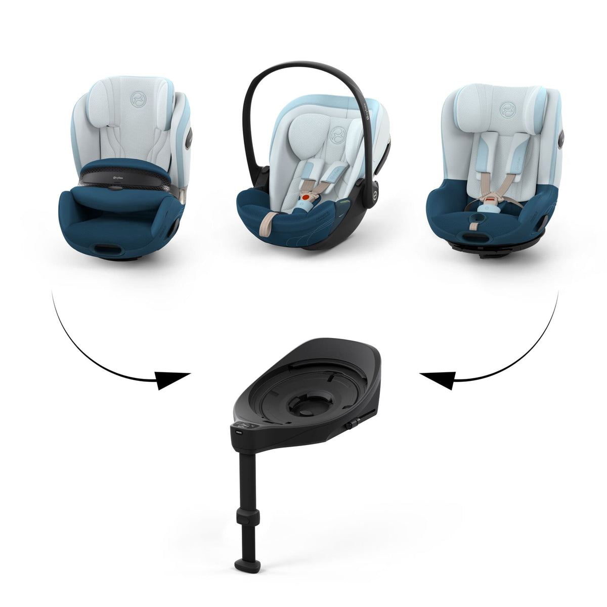 Cybex Cloud S Style Car Seat in Opal Blue Baby Car Seats