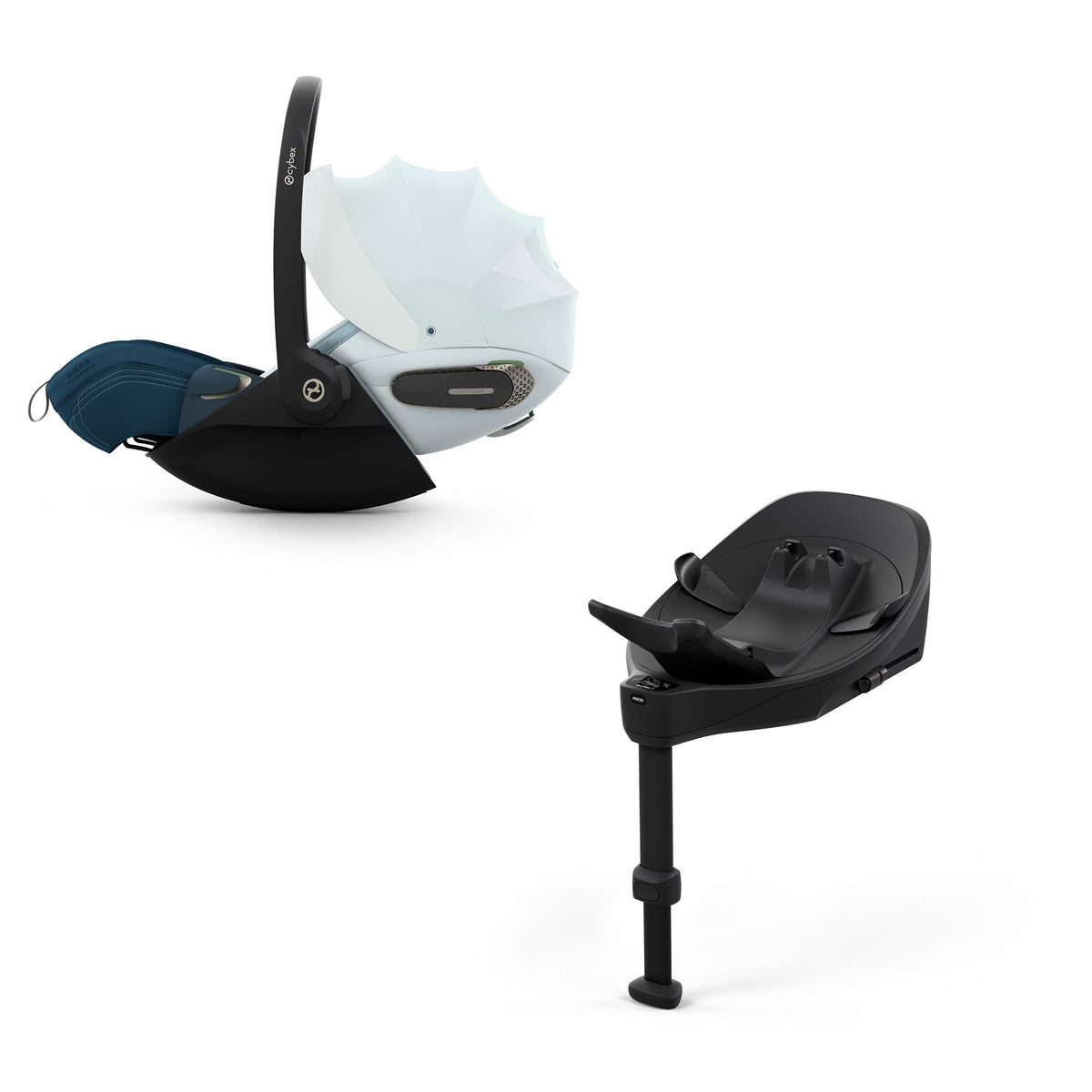 Cybex Cloud S Style Car Seat in Opal Blue Baby Car Seats 526002181-1 4.06385E+12