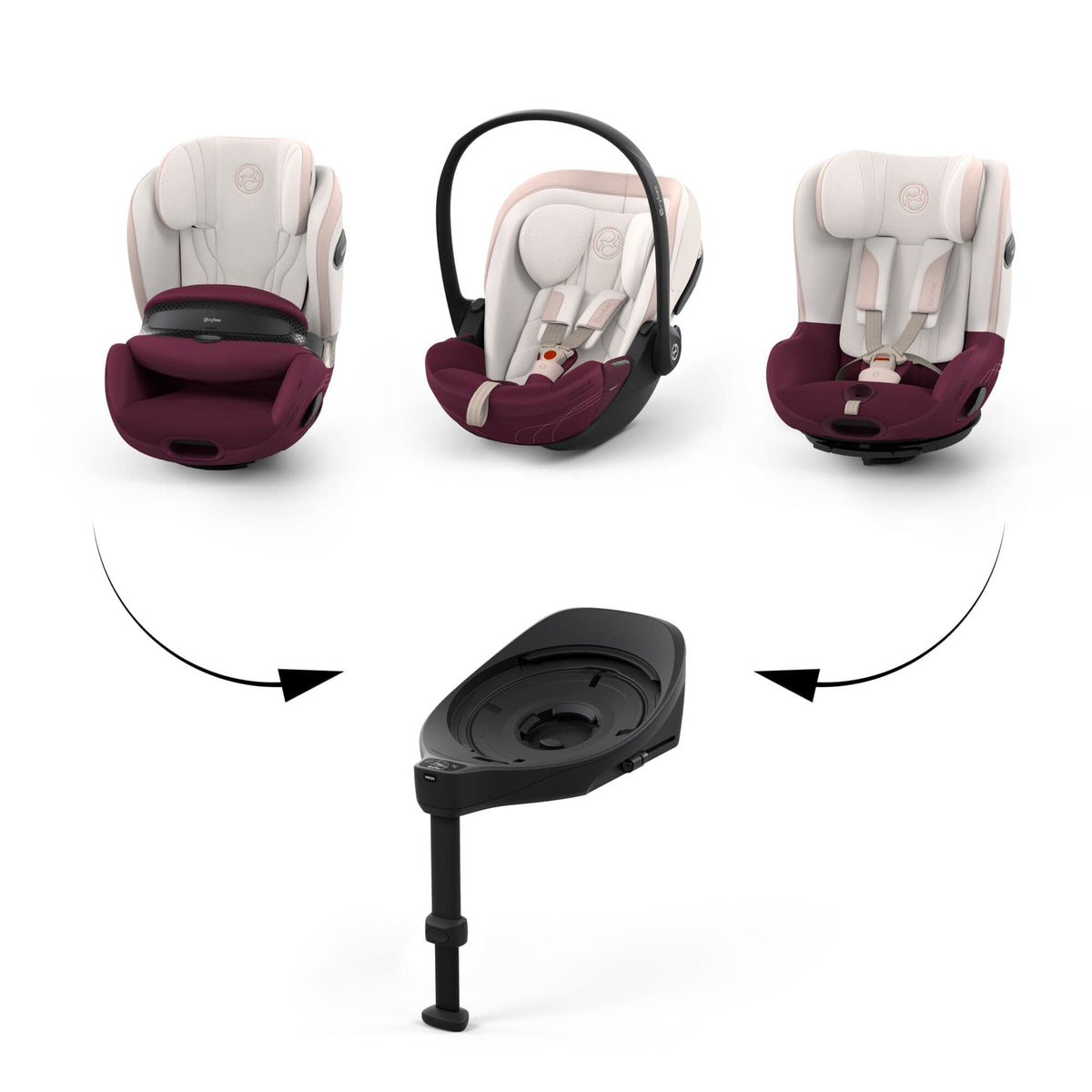 Cybex Cloud S Style Car Seat in Quartz Pink Baby Car Seats