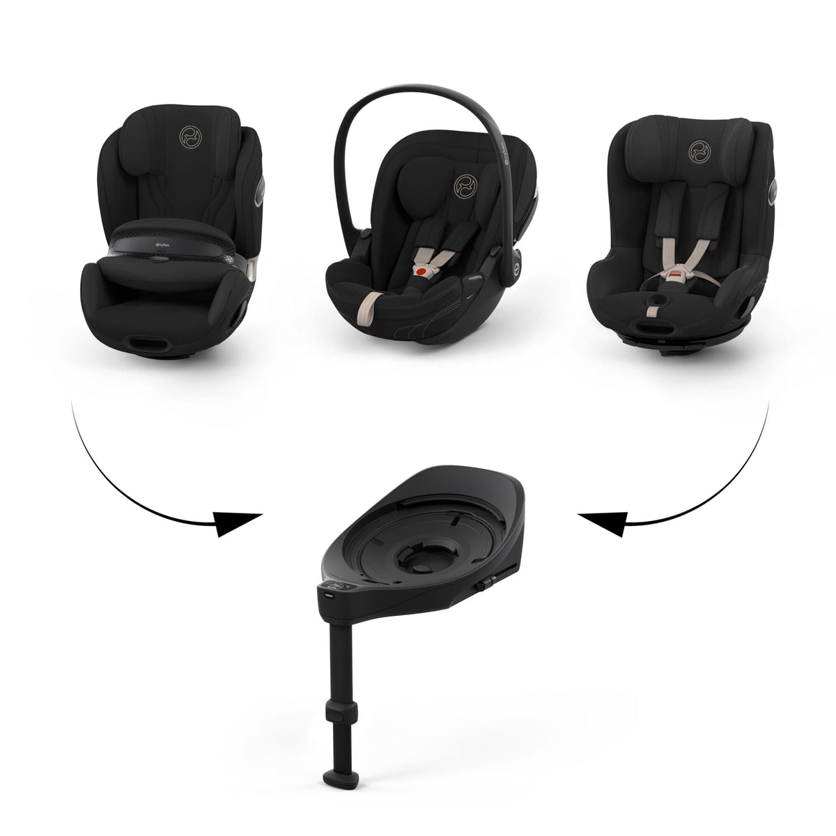 Cybex Cloud S Style Car Seat in Sepia Black Baby Car Seats