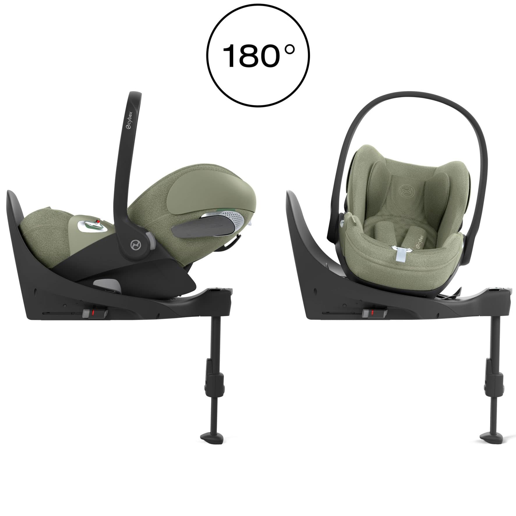Cybex Cloud T PLUS i-Size Car Seat in Sage Green Baby Car Seats