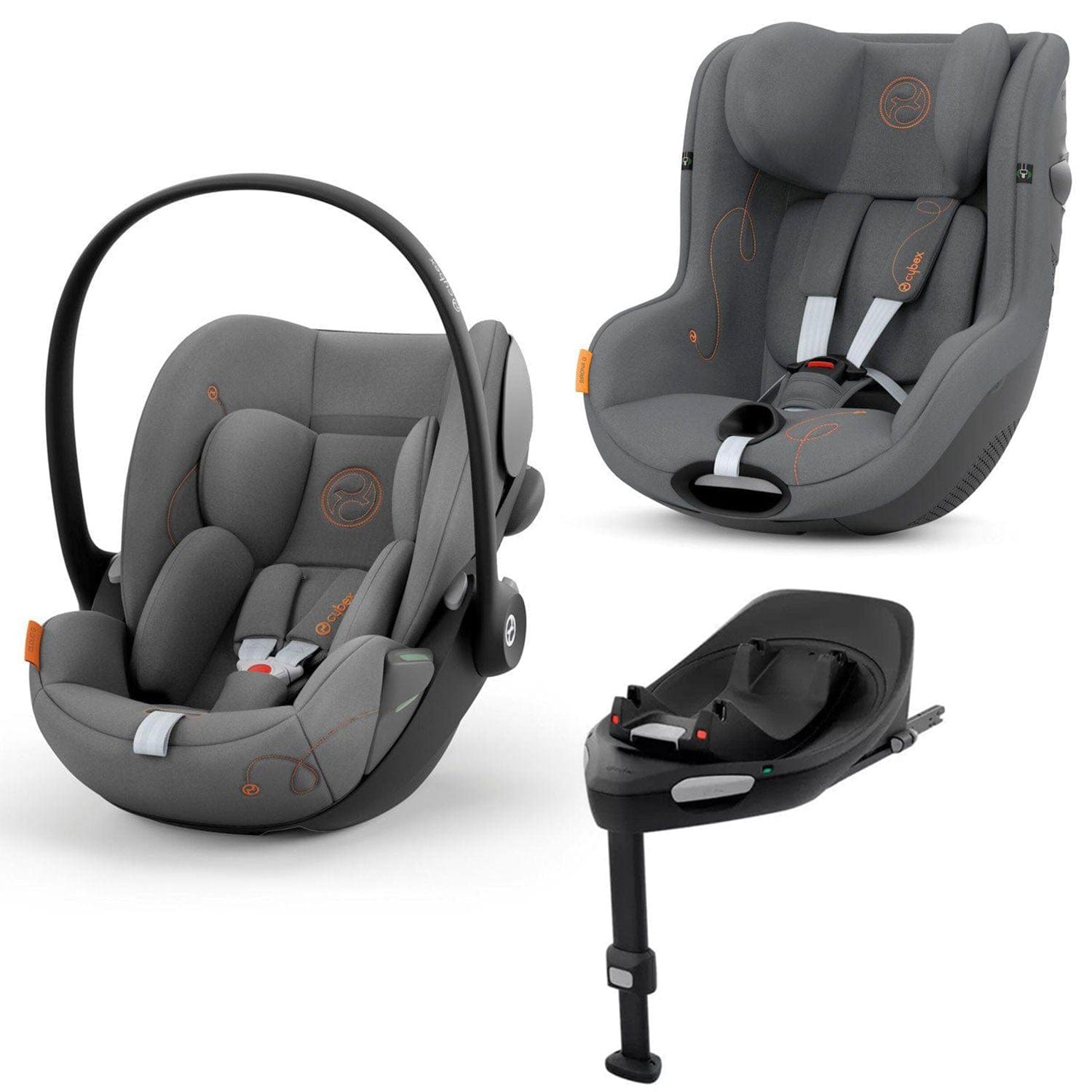Cybex G Car Seat Bundle in Lava Grey Baby Car Seats 15302-LAV-GRY 4063846431045