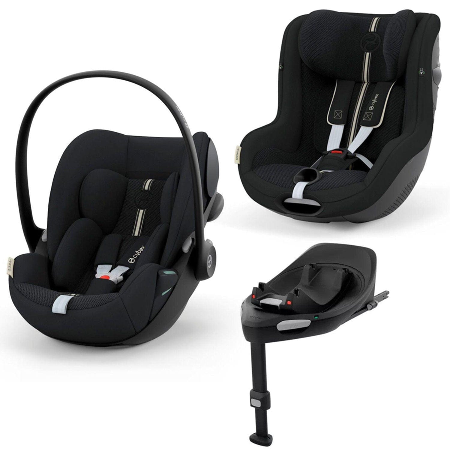 Cybex G PLUS Car Seat Bundle in Moon Black Baby Car Seats 15302-BLK 4063846431168
