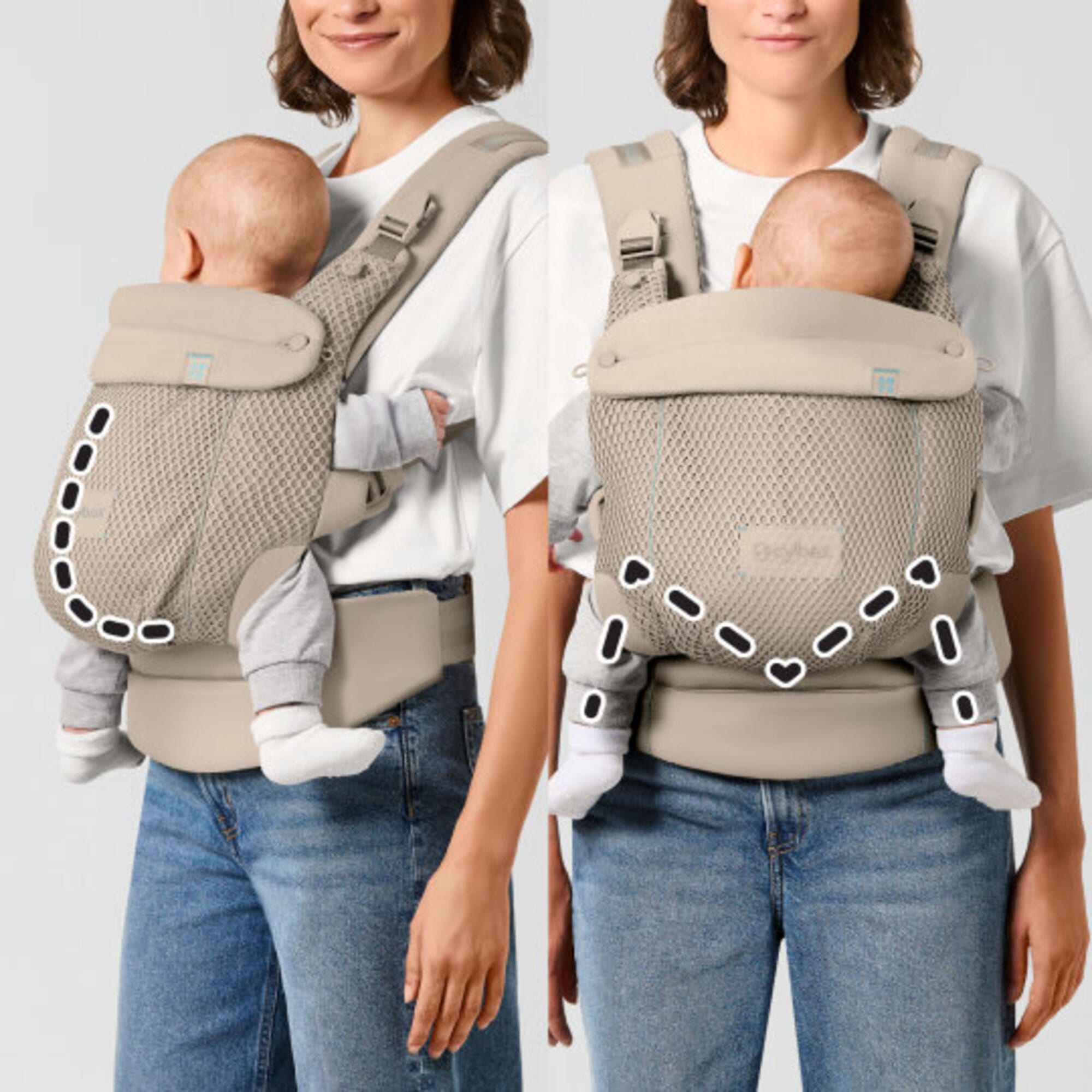 Cybex Amya Carrier in Dune Grey Baby Carriers 526001239 4063846573295