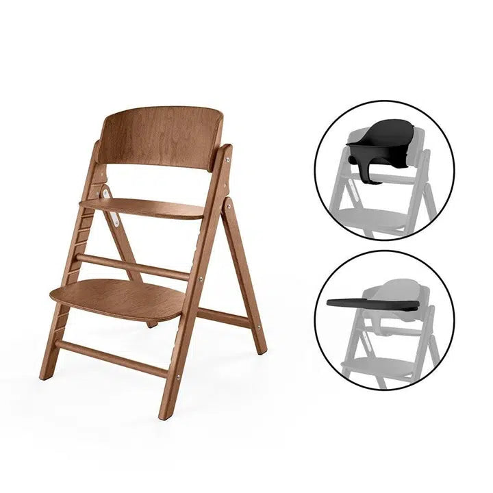 Cybex Click & Fold 3in1 High Chair in Dark Natural Baby Highchairs 525000963