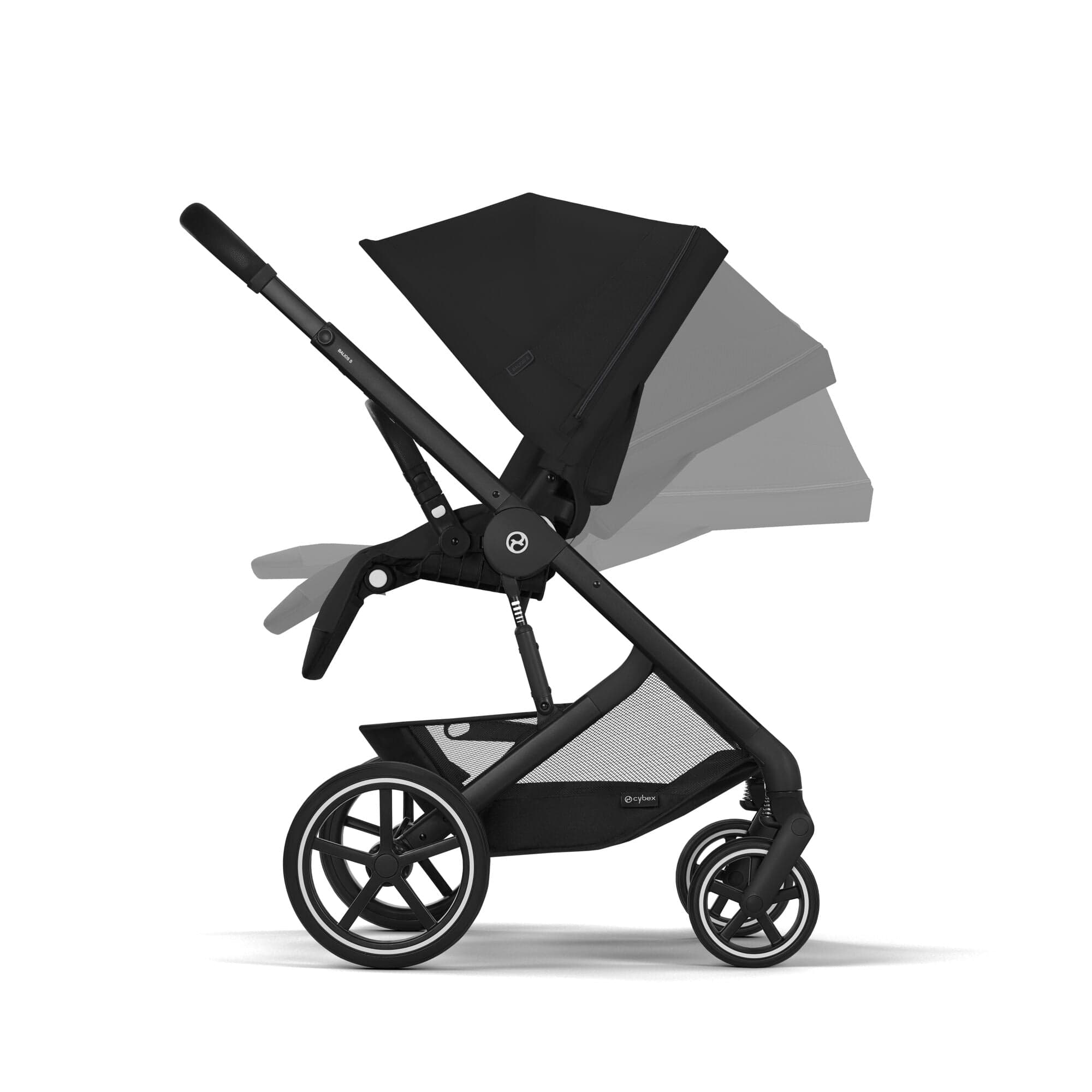 Cybex Balios S Lux Essential Bundle in Black/Moon Black Baby Prams