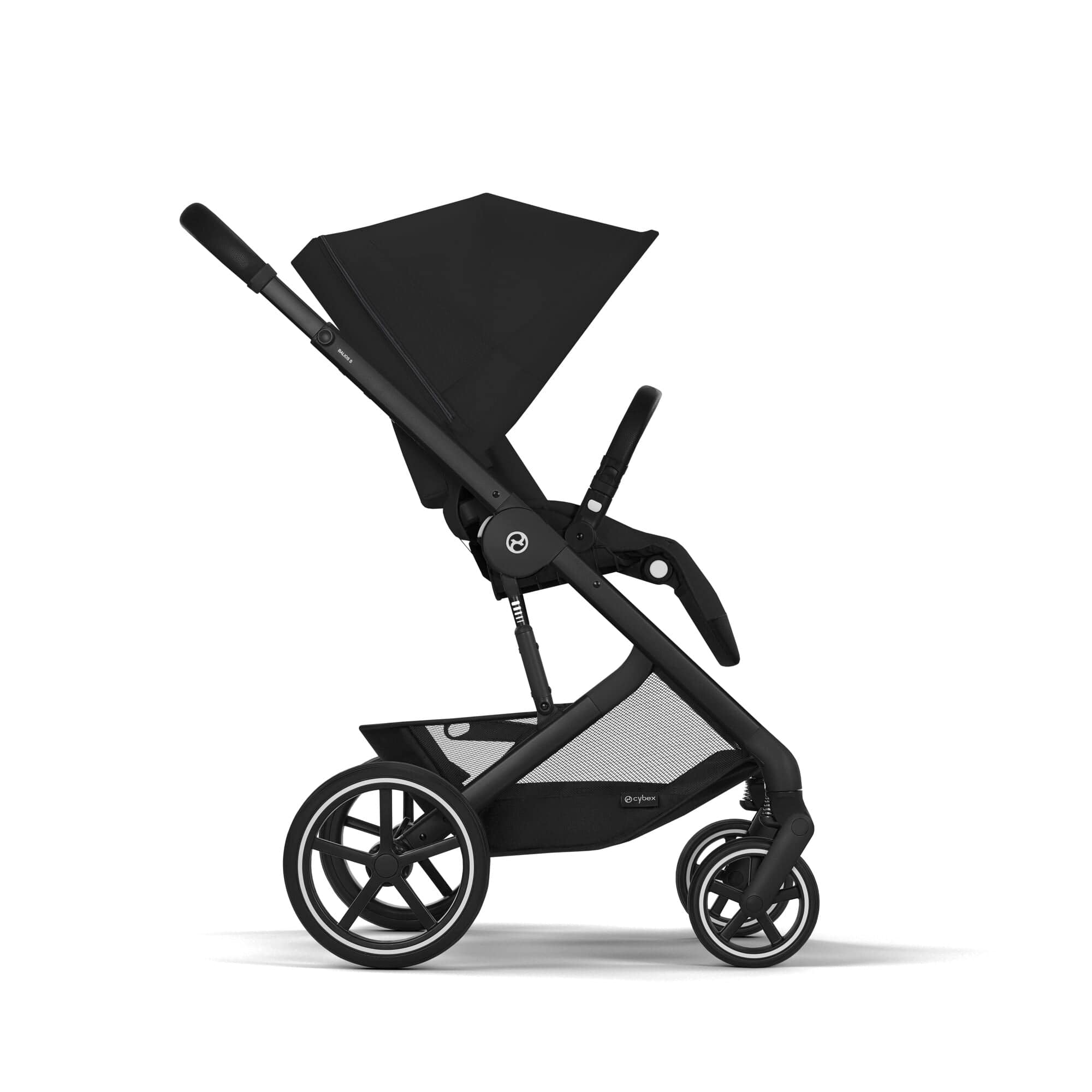 Cybex Balios S Lux Essential Bundle in Black/Moon Black Baby Prams
