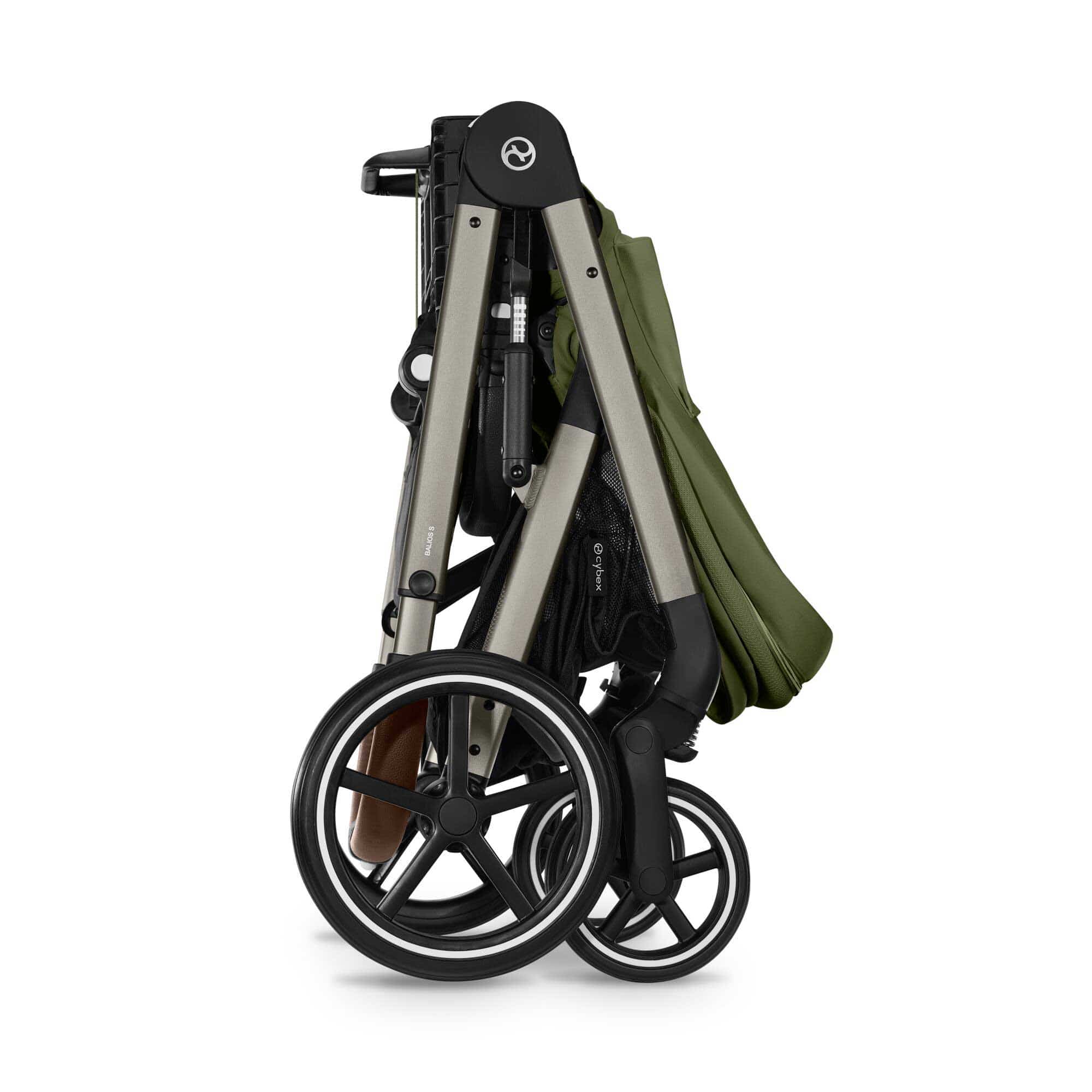 Cybex Balios S Lux Essential Bundle in Taupe/Moss Green Baby Prams