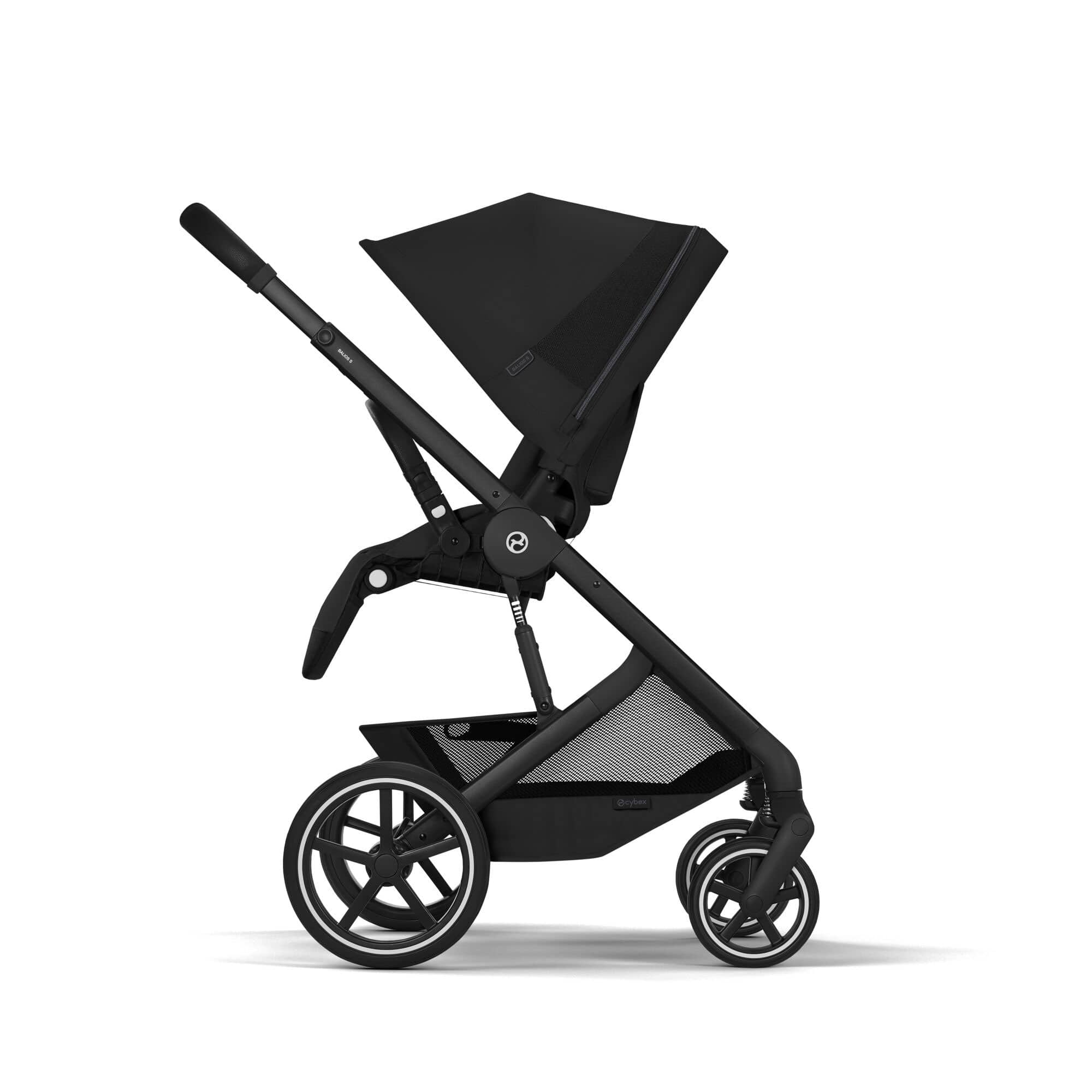 Cybex Balios S Lux Pushchair with Foldable Carrycot in Moon Black Baby Prams 526001679 4063846591633