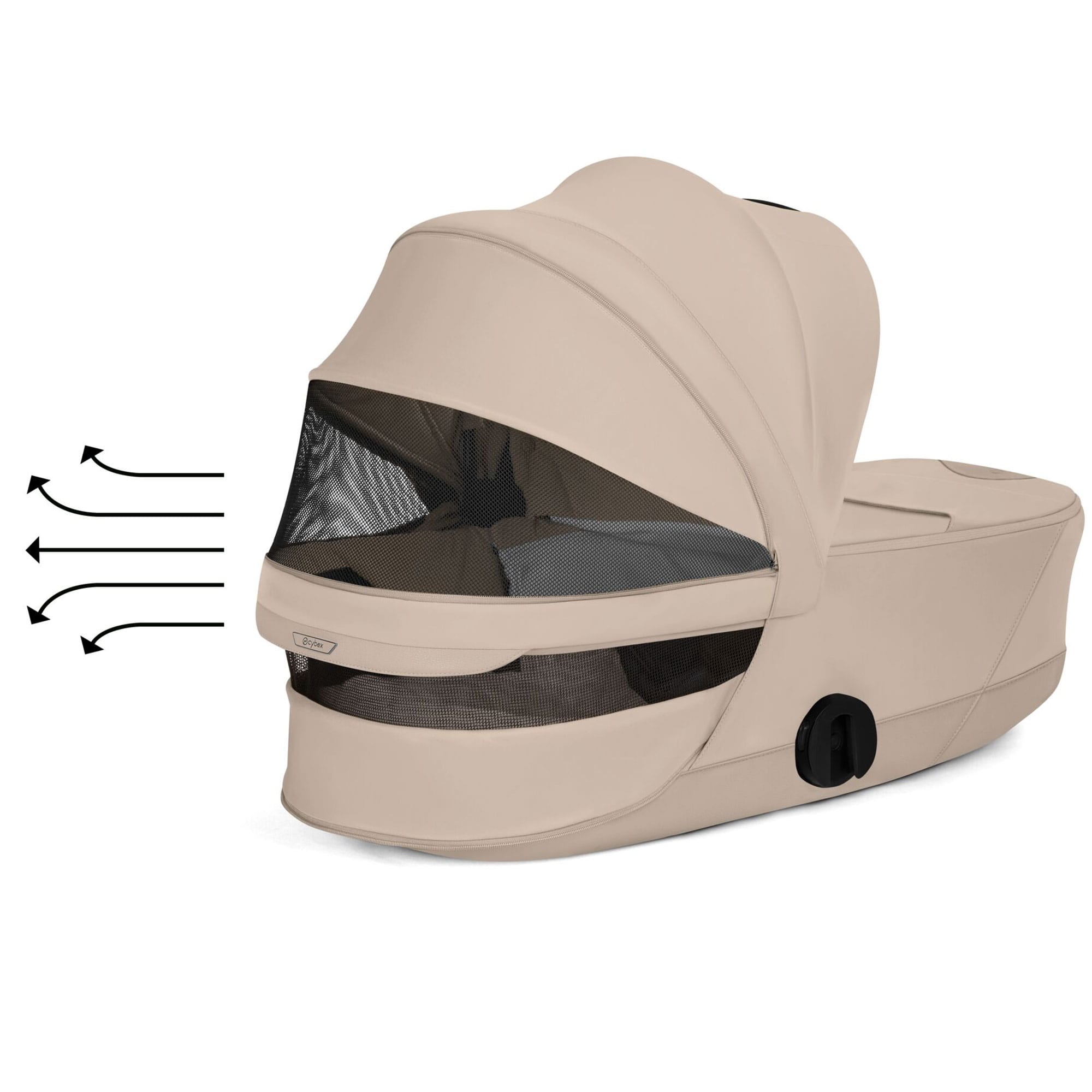Cybex Coya Pushchair Set - Style Collection in Matt Black/Cozy Beige Baby Prams 21979-MB-COZ-BEI 4063846561445
