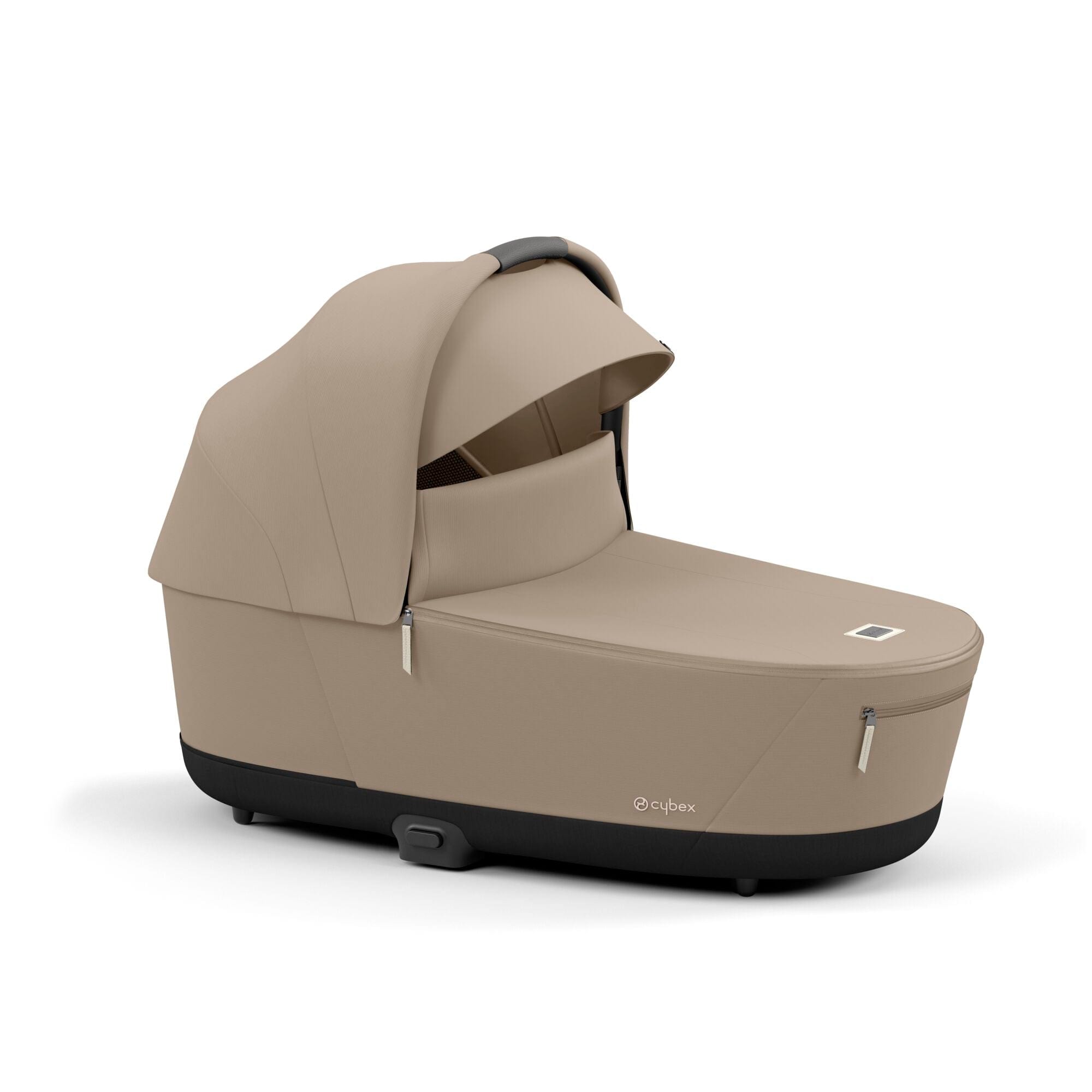 Cybex e-Priam & Lux Cot in Cozy Beige Baby Prams