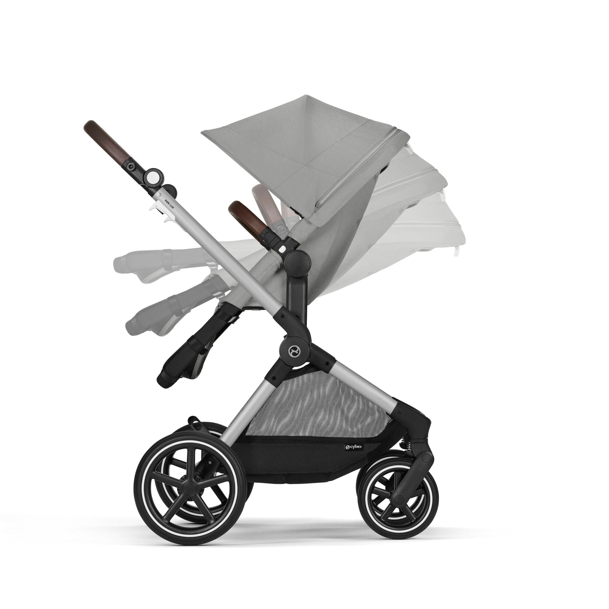 Cybex Eos Lux Stroller in Stone Grey Baby Prams 524001279 4063846477982
