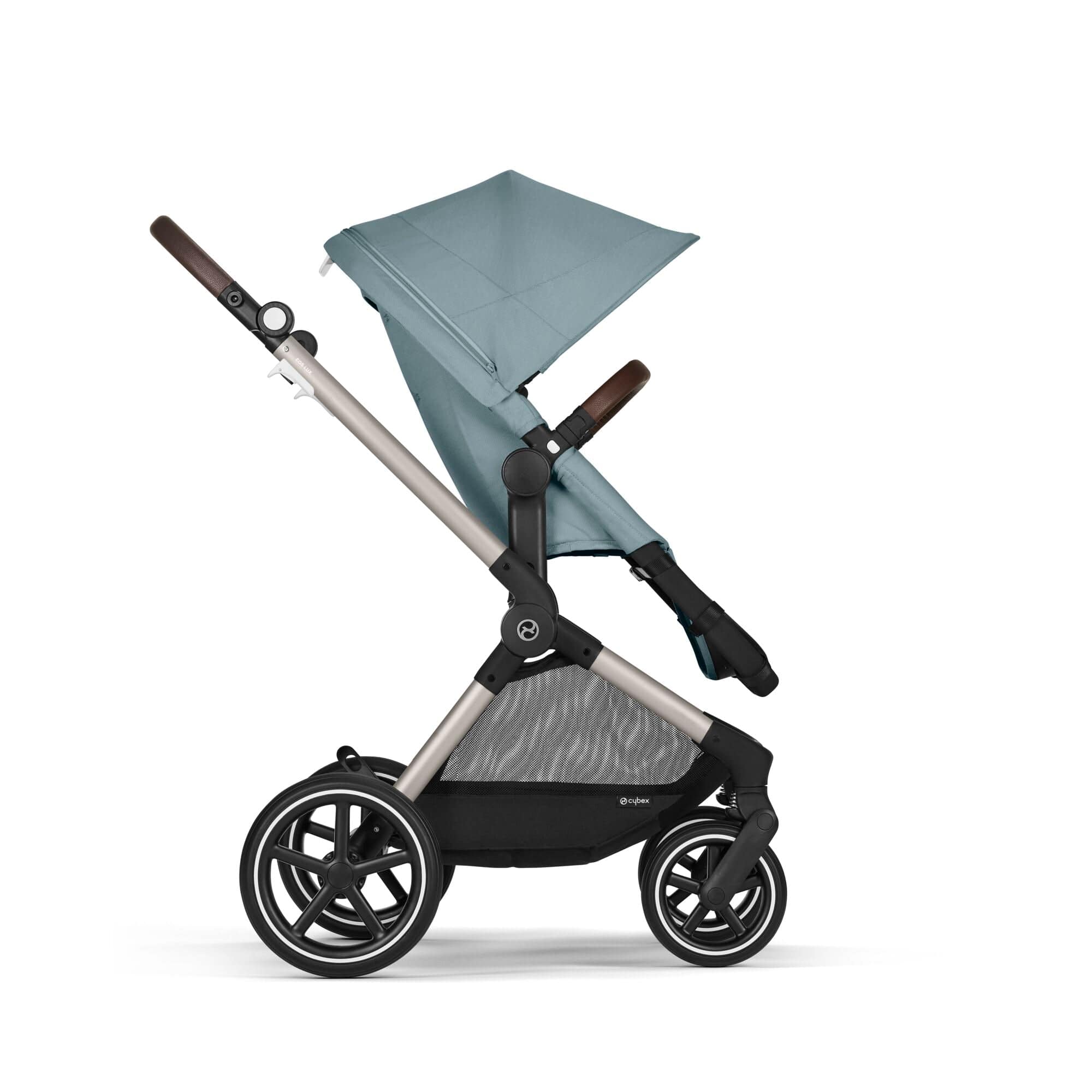 Cybex Eos Lux Stroller in Stormy Blue Baby Prams 524001285 4063846478026