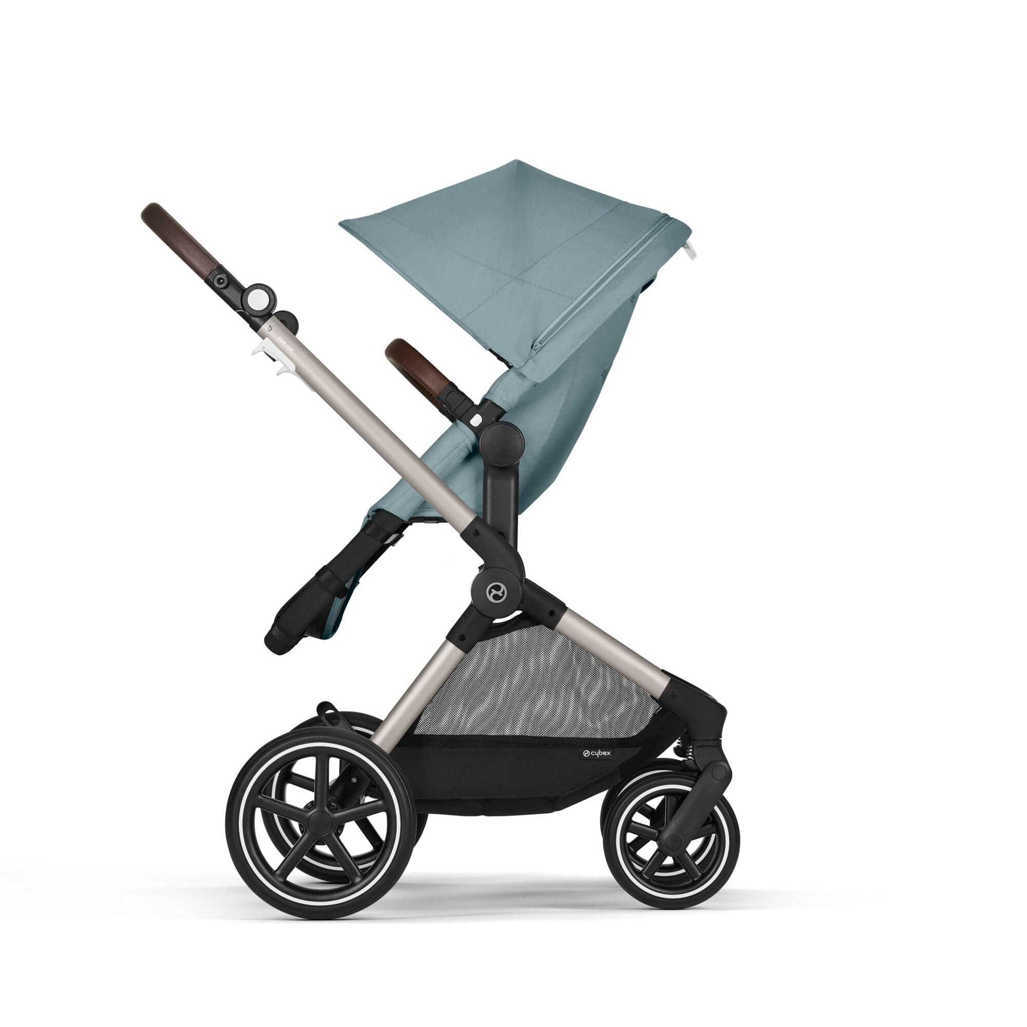 Cybex Eos Lux Stroller in Stormy Blue Baby Prams 524001285 4063846478026