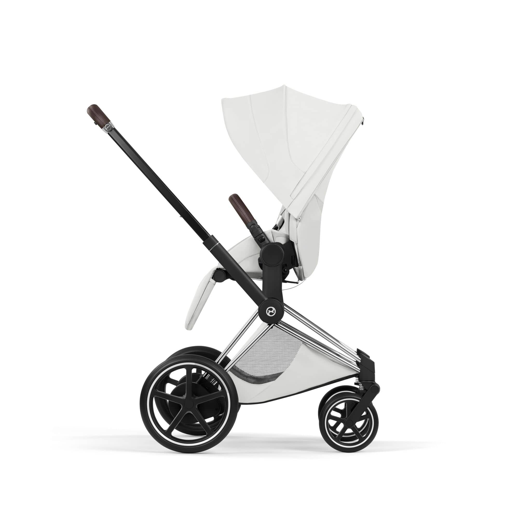 Cybex ePriam Pushchair Set - Style Collection in Off White Baby Prams