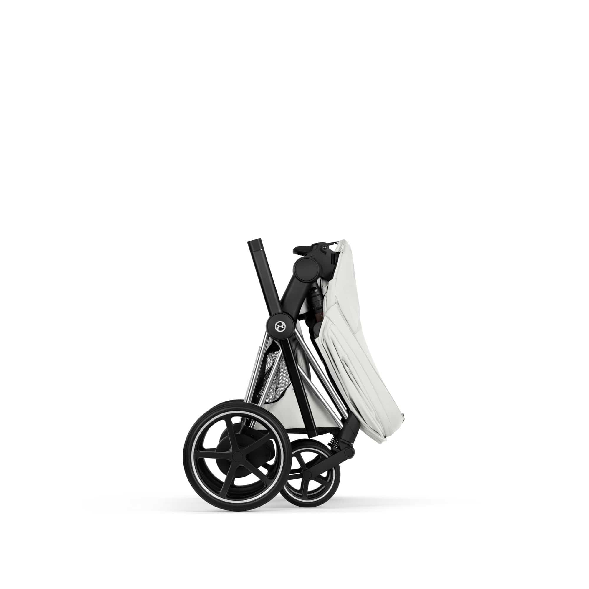 Cybex ePriam Pushchair Set - Style Collection in Off White Baby Prams