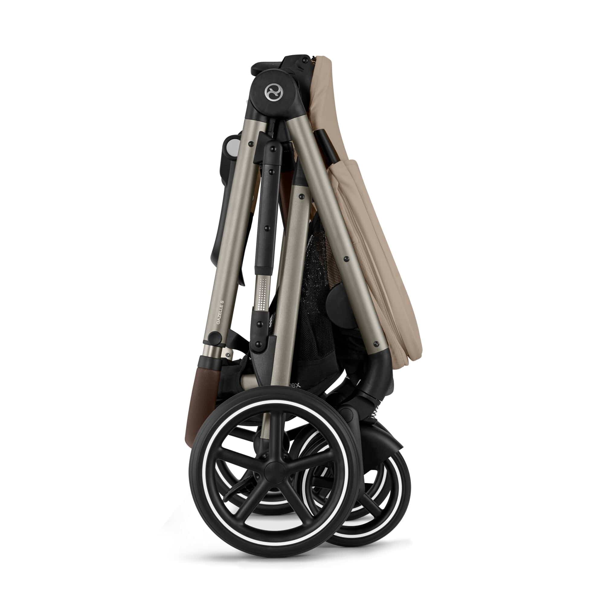 Cybex Gazelle S Essential Bundle in Taupe/Almond Beige Baby Prams