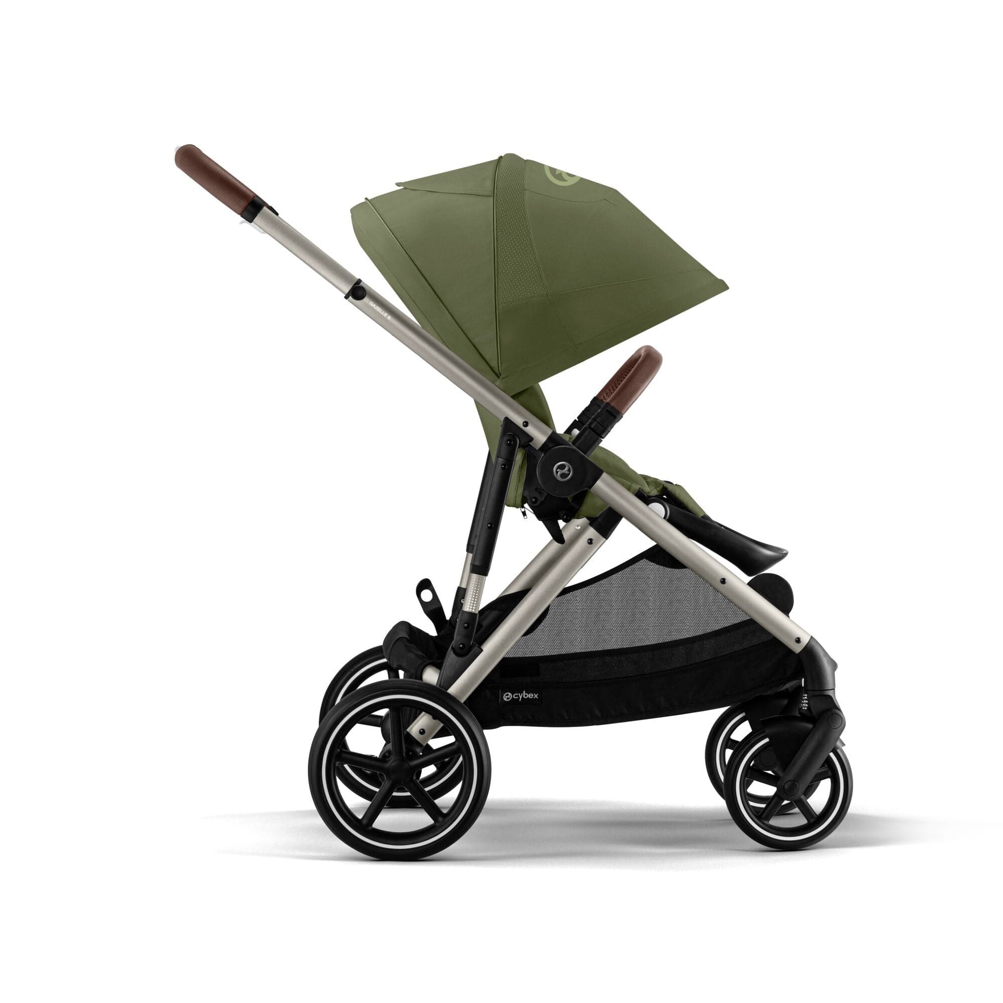 Cybex Gazelle S Essential Bundle in Taupe/Moss Green Baby Prams