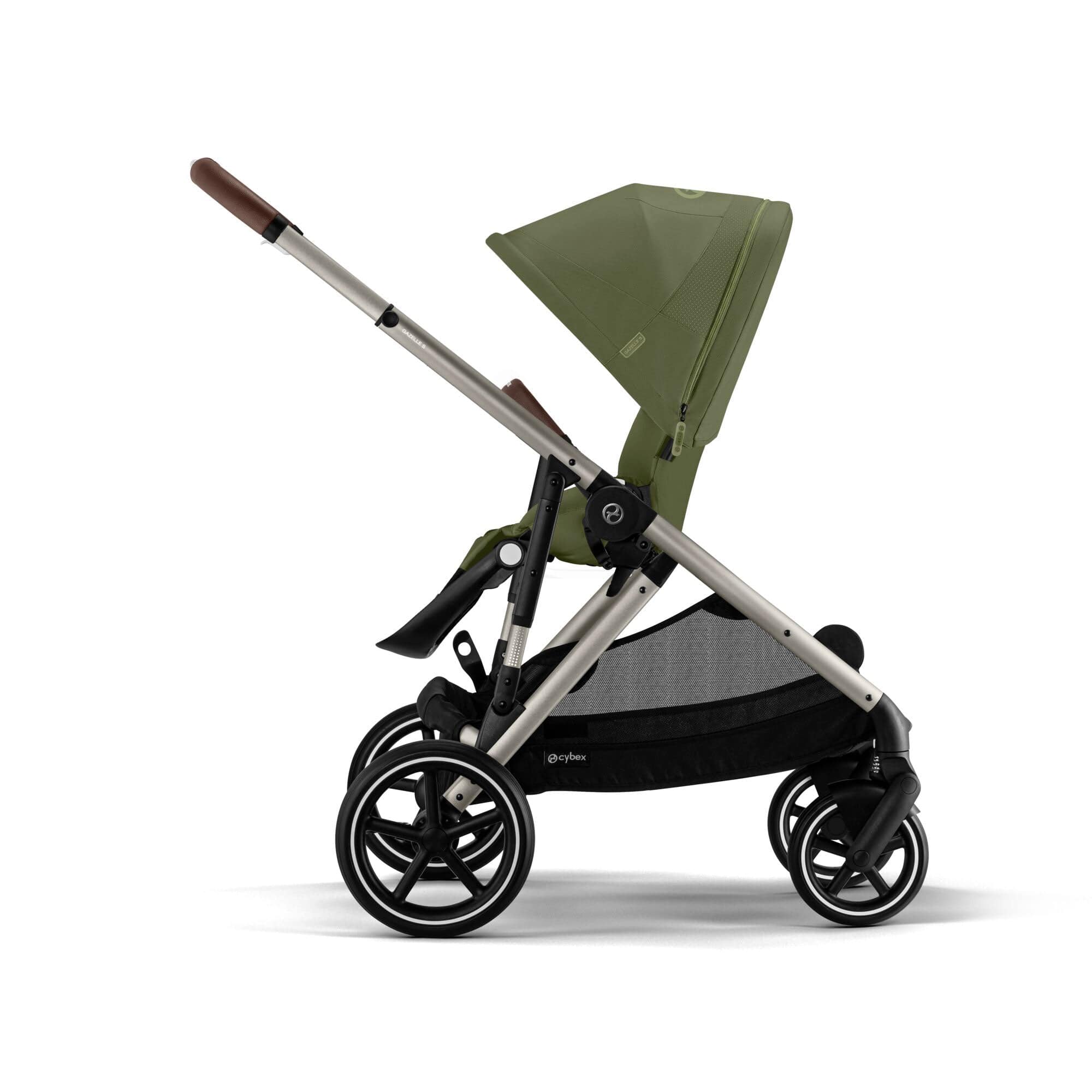 Cybex Gazelle S Essential Bundle in Taupe/Moss Green Baby Prams