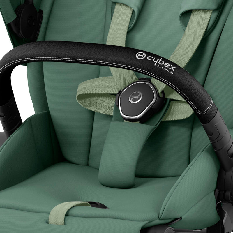 Cybex Priam & Lux Cot (2023) in Leaf GreenDeep Black Baby Prams