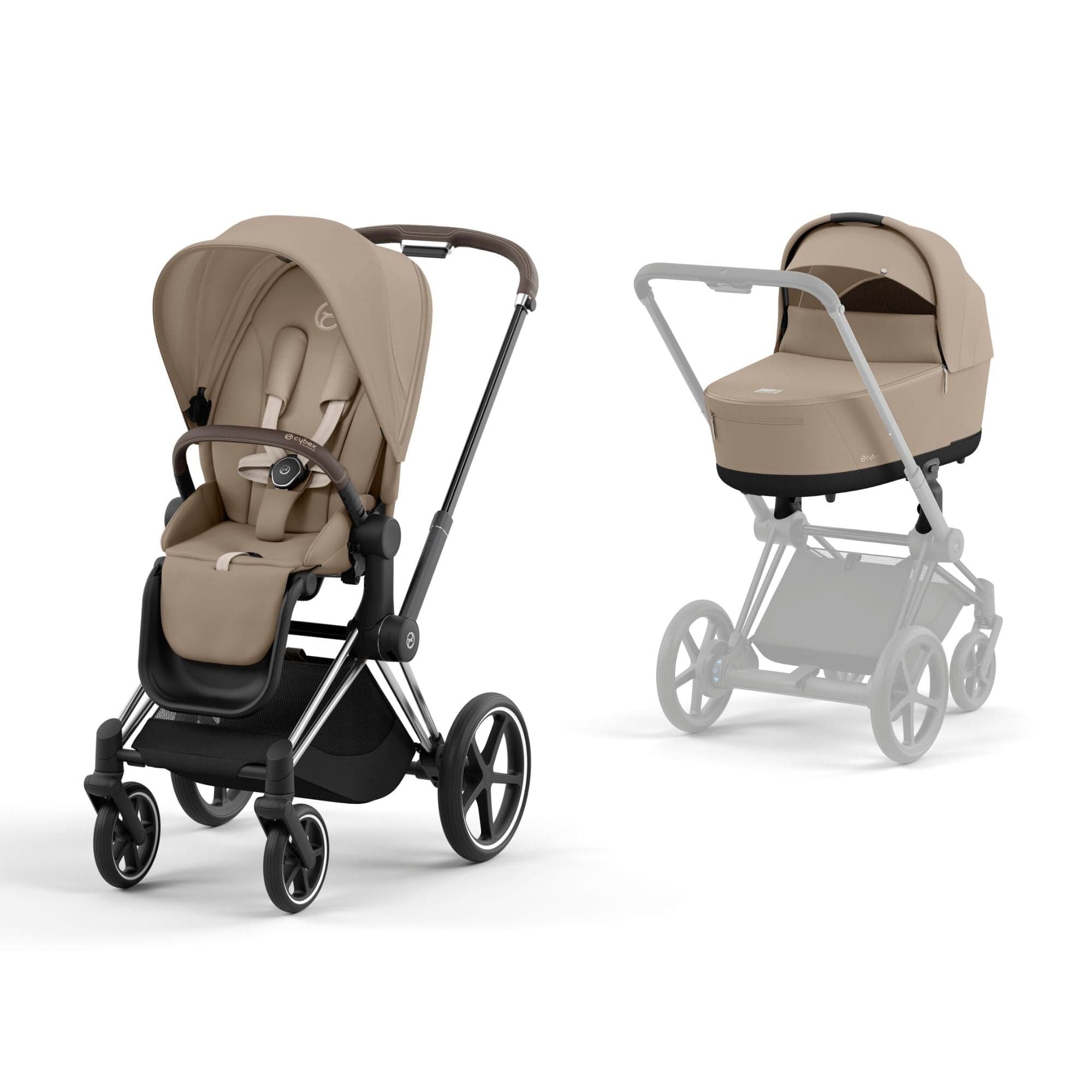 Cybex Priam & Lux Cot in Cozy Beige Baby Prams 16679-CH-BRN-BGE 4063846452576