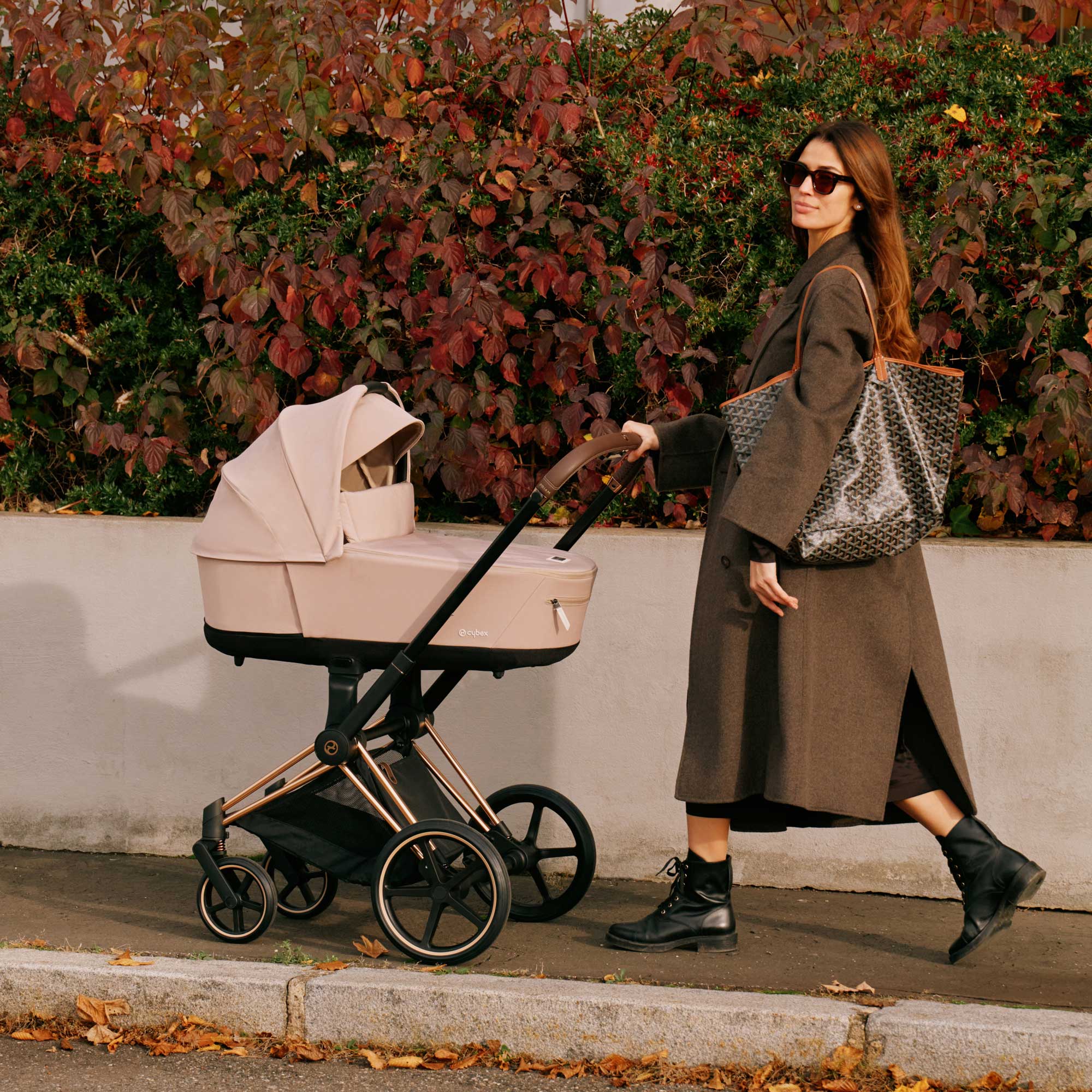 Cybex Priam & Lux Cot in Leaf Green Baby Prams