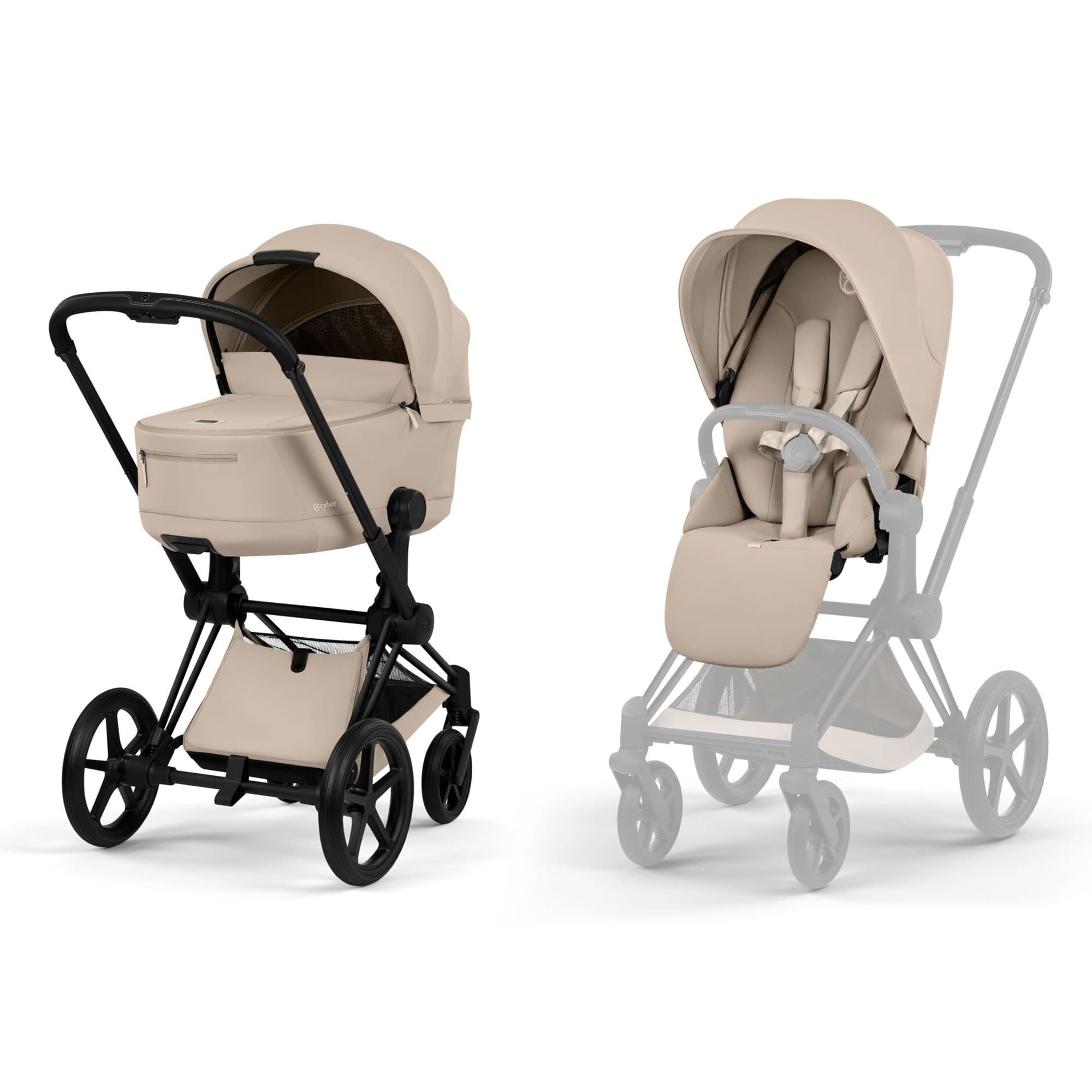 Cybex Priam Pushchair Set - Comfort Collection in Cozy Beige Baby Prams 526000021 4063846549290