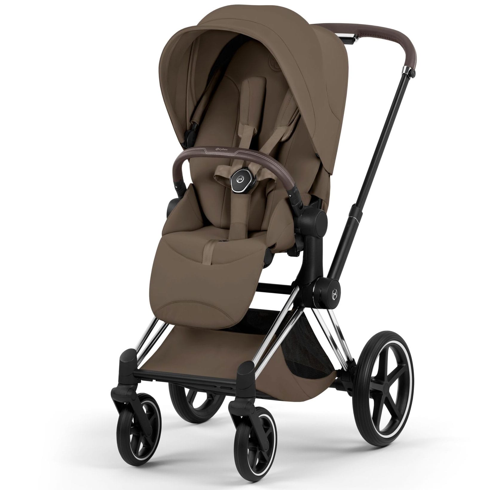 Cybex Priam Pushchair Set - Style Collection in Coconut Brown Baby Prams