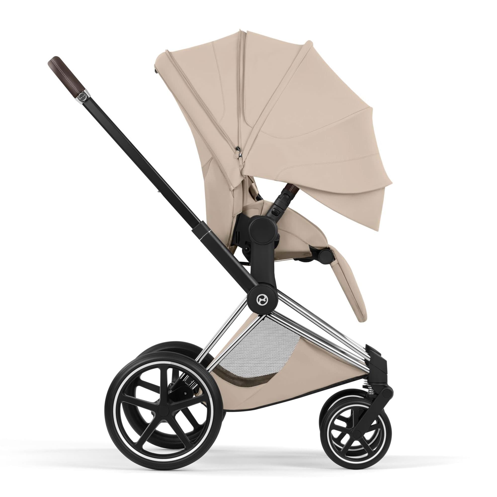 Cybex Priam Pushchair Set - Style Collection in Cozy Beige Baby Prams