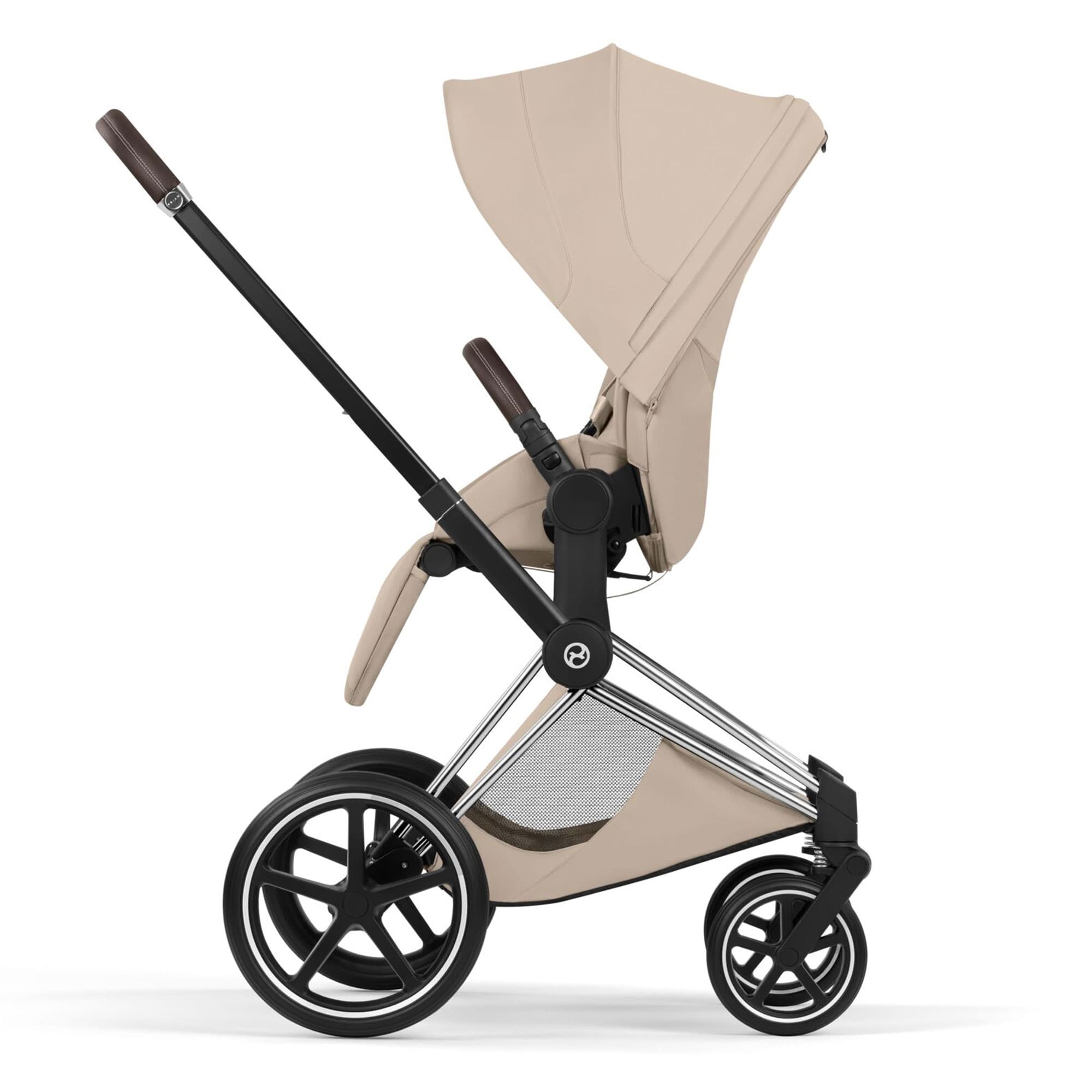 Cybex Priam Pushchair Set - Style Collection in Cozy Beige Baby Prams