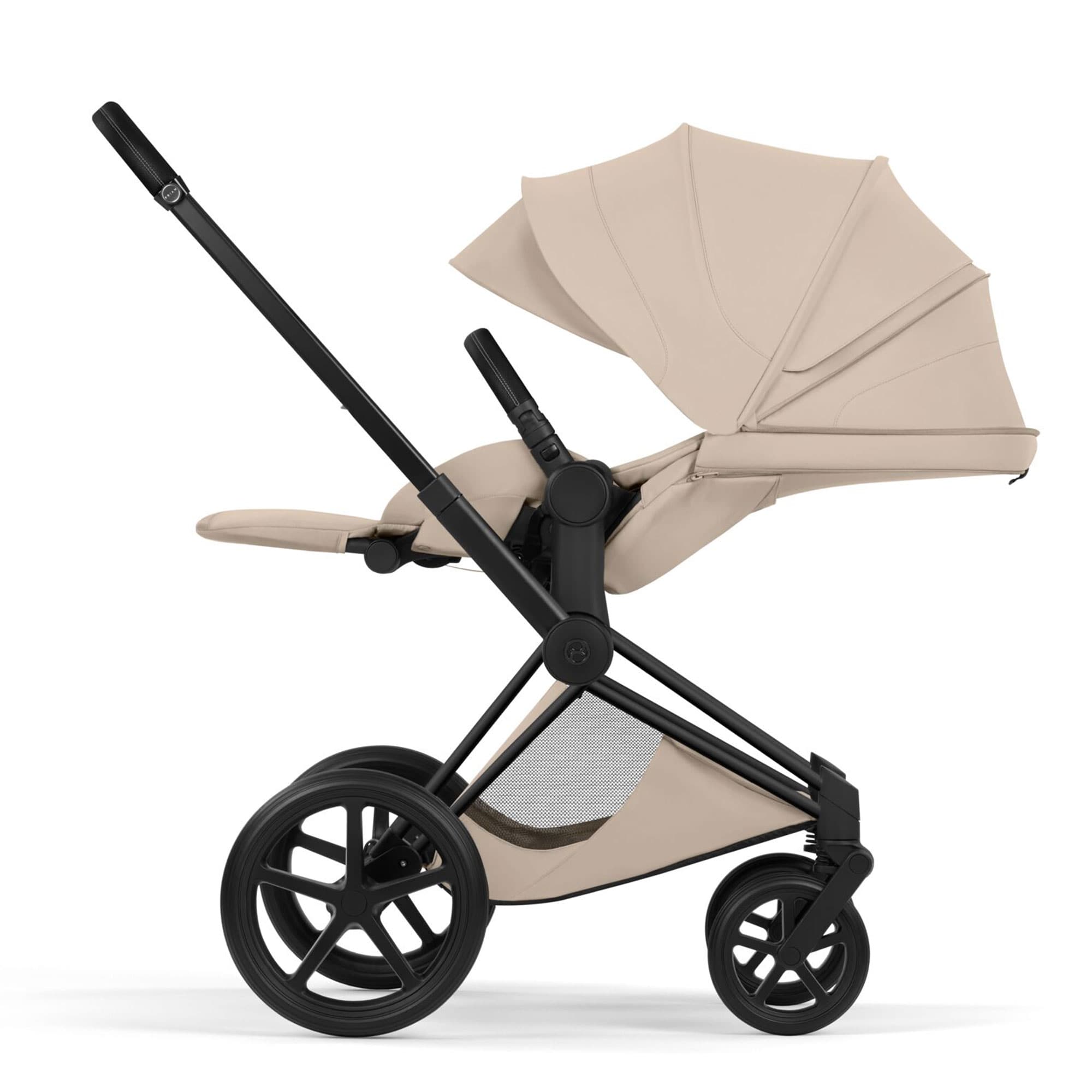 Cybex Priam Pushchair Set - Style Collection in Cozy Beige Baby Prams
