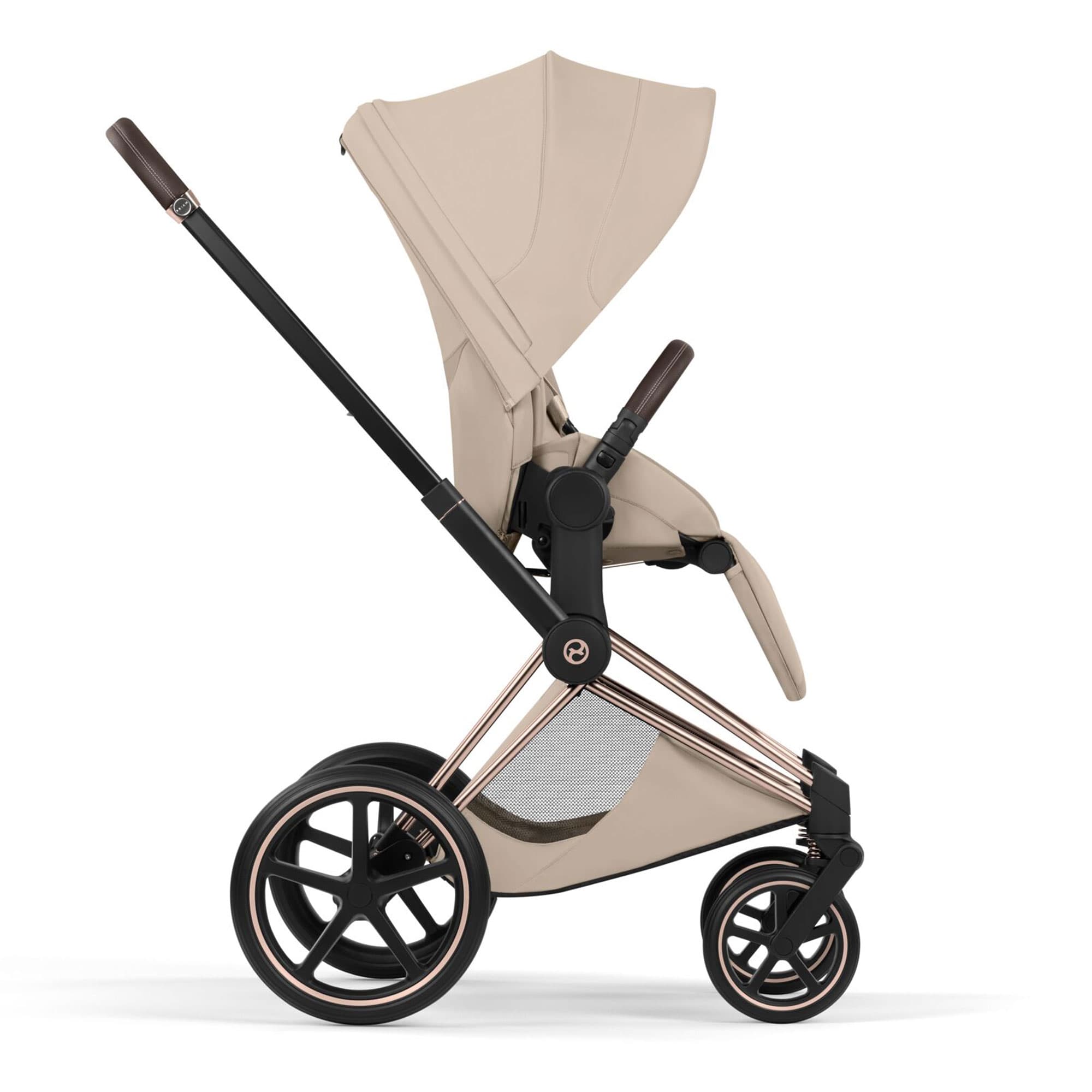 Cybex Priam Pushchair Set - Style Collection in Cozy Beige Baby Prams