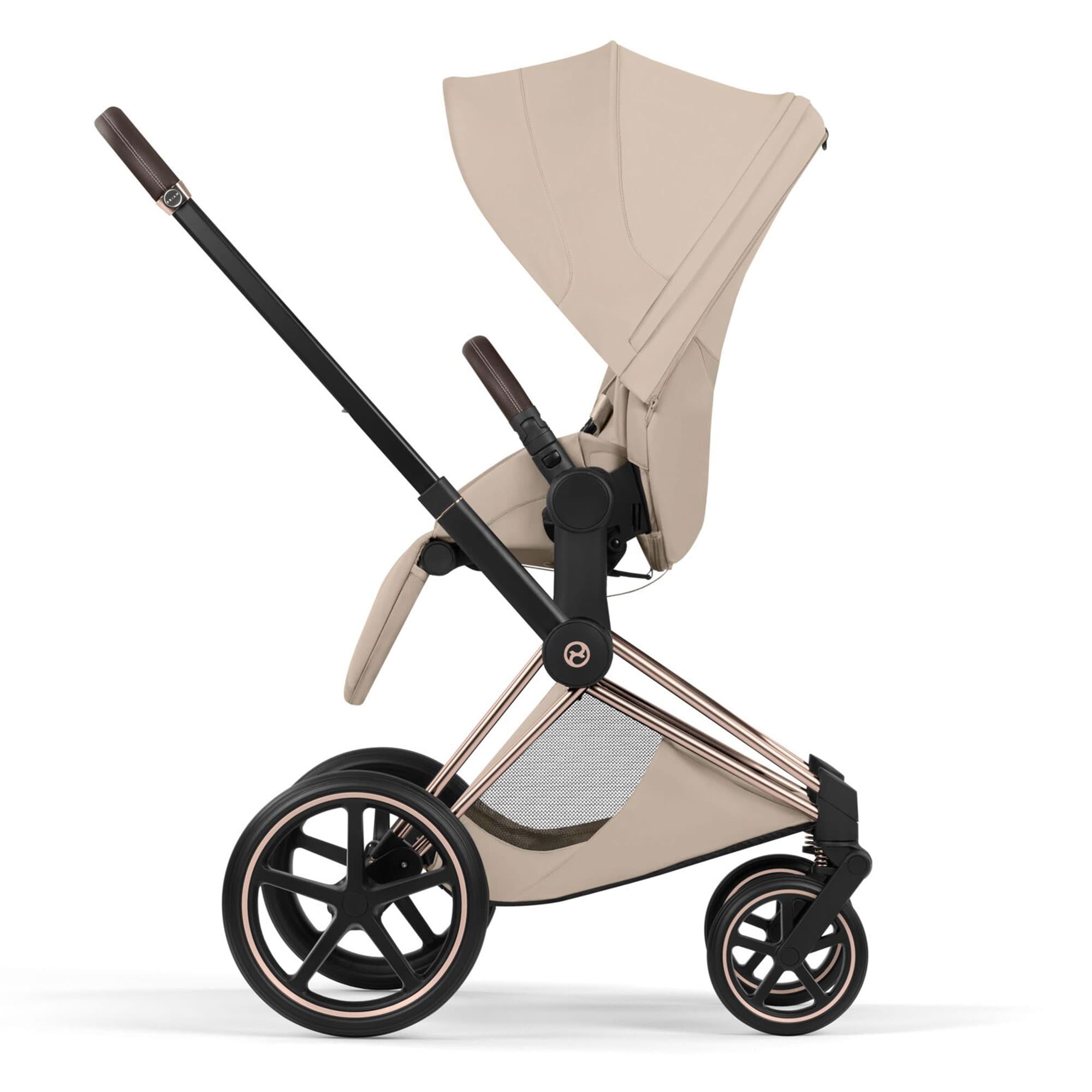 Cybex Priam Pushchair Set - Style Collection in Cozy Beige Baby Prams